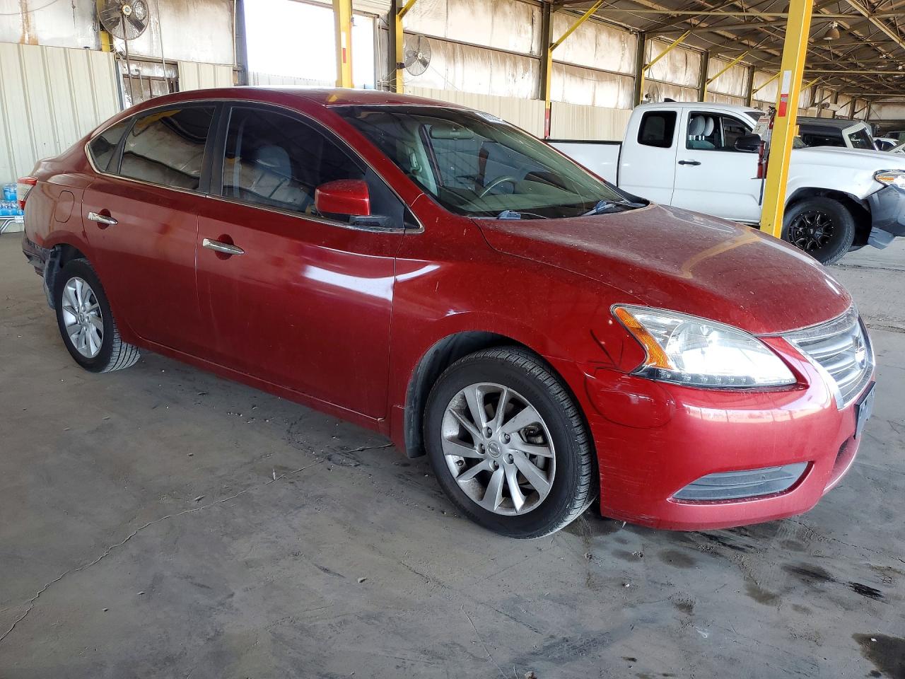 2014 Nissan Sentra Sv Red vin: 3N1AB7AP2EY316180