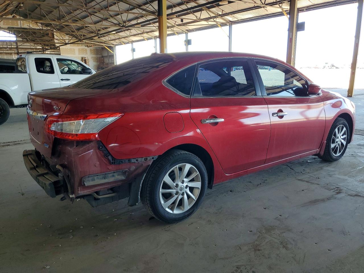 2014 Nissan Sentra Sv Red vin: 3N1AB7AP2EY316180
