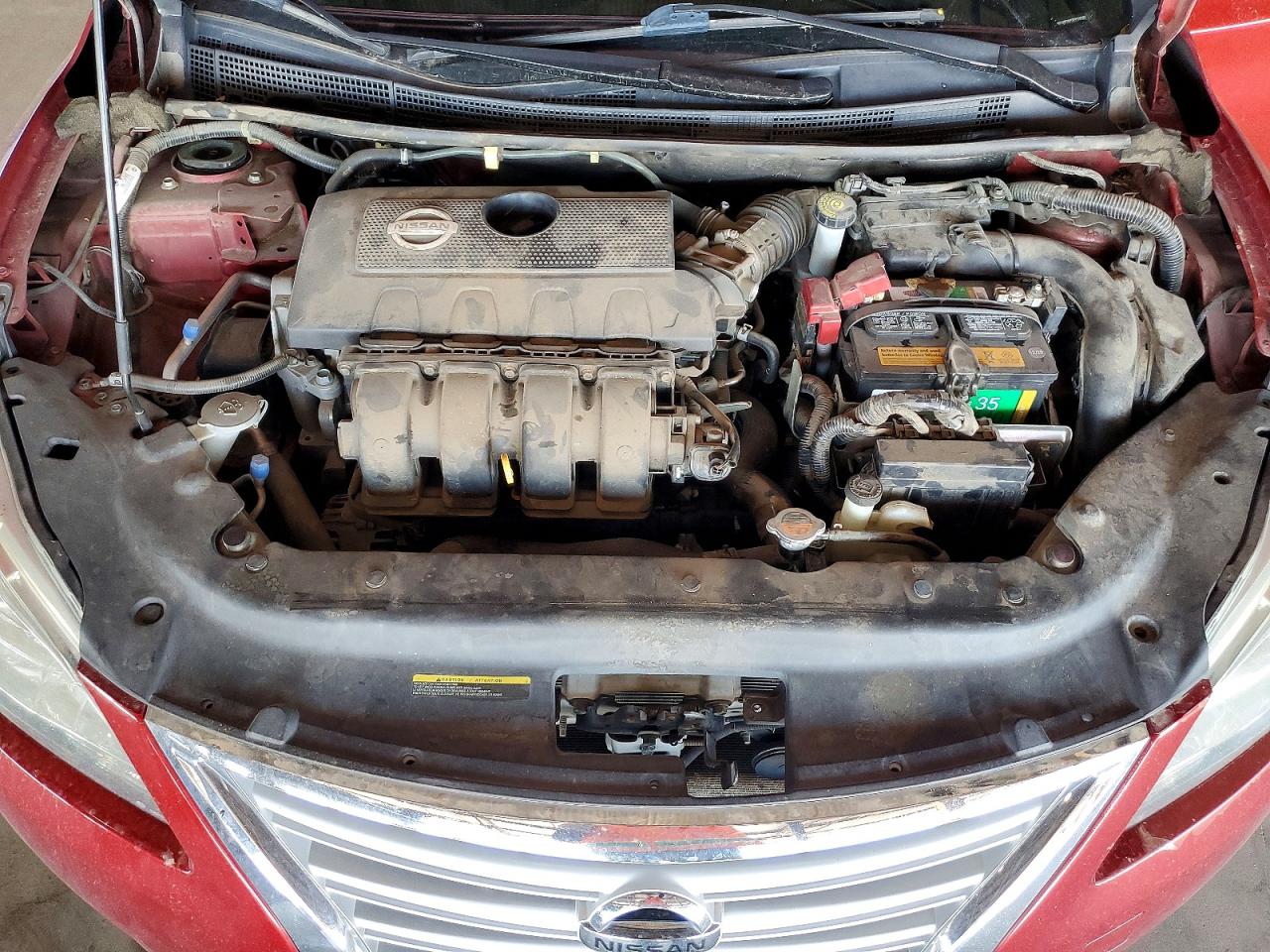 2014 Nissan Sentra Sv Red vin: 3N1AB7AP2EY316180