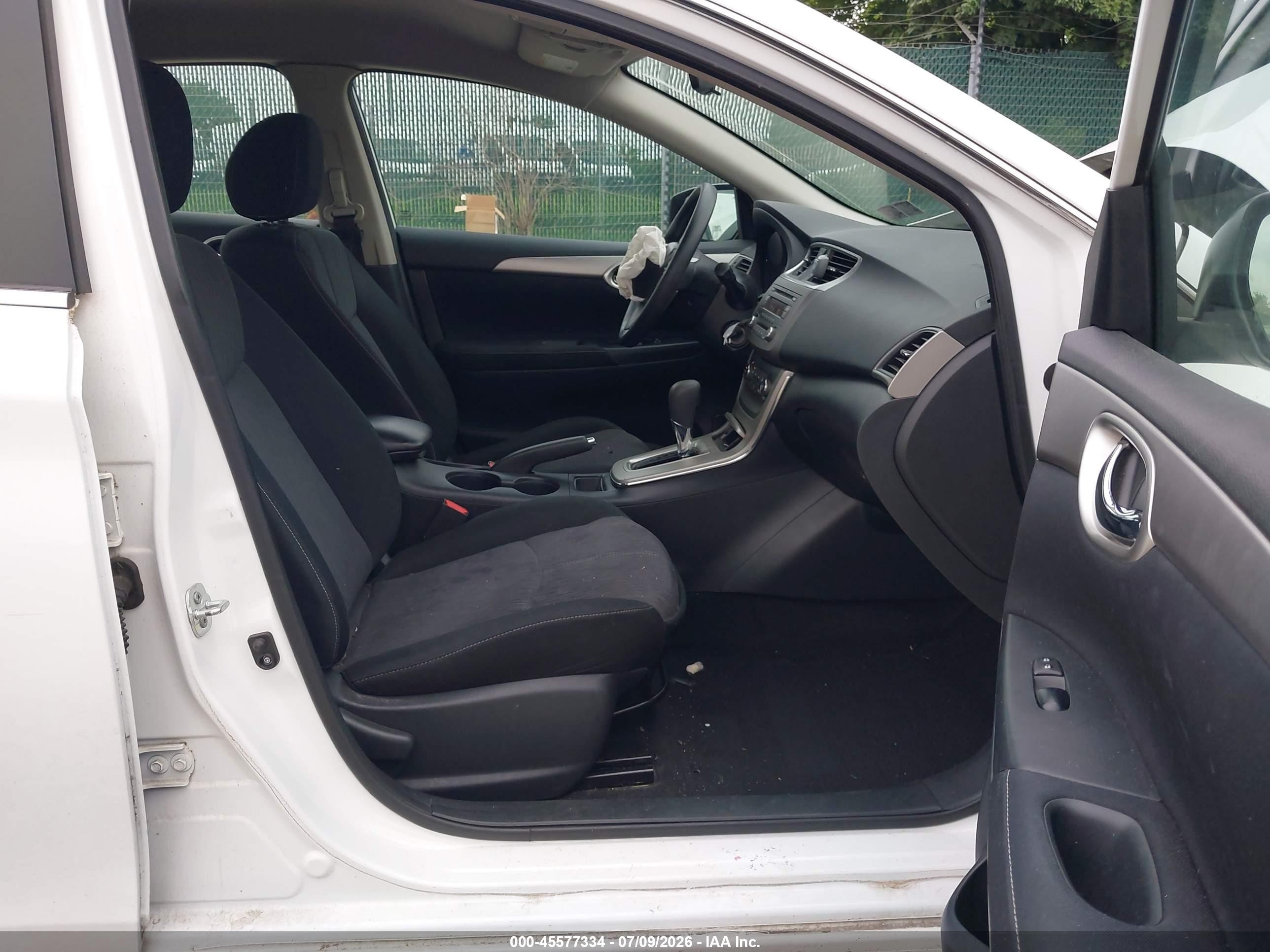 2014 Nissan Sentra Sv White vin: 3N1AB7AP2EY316308