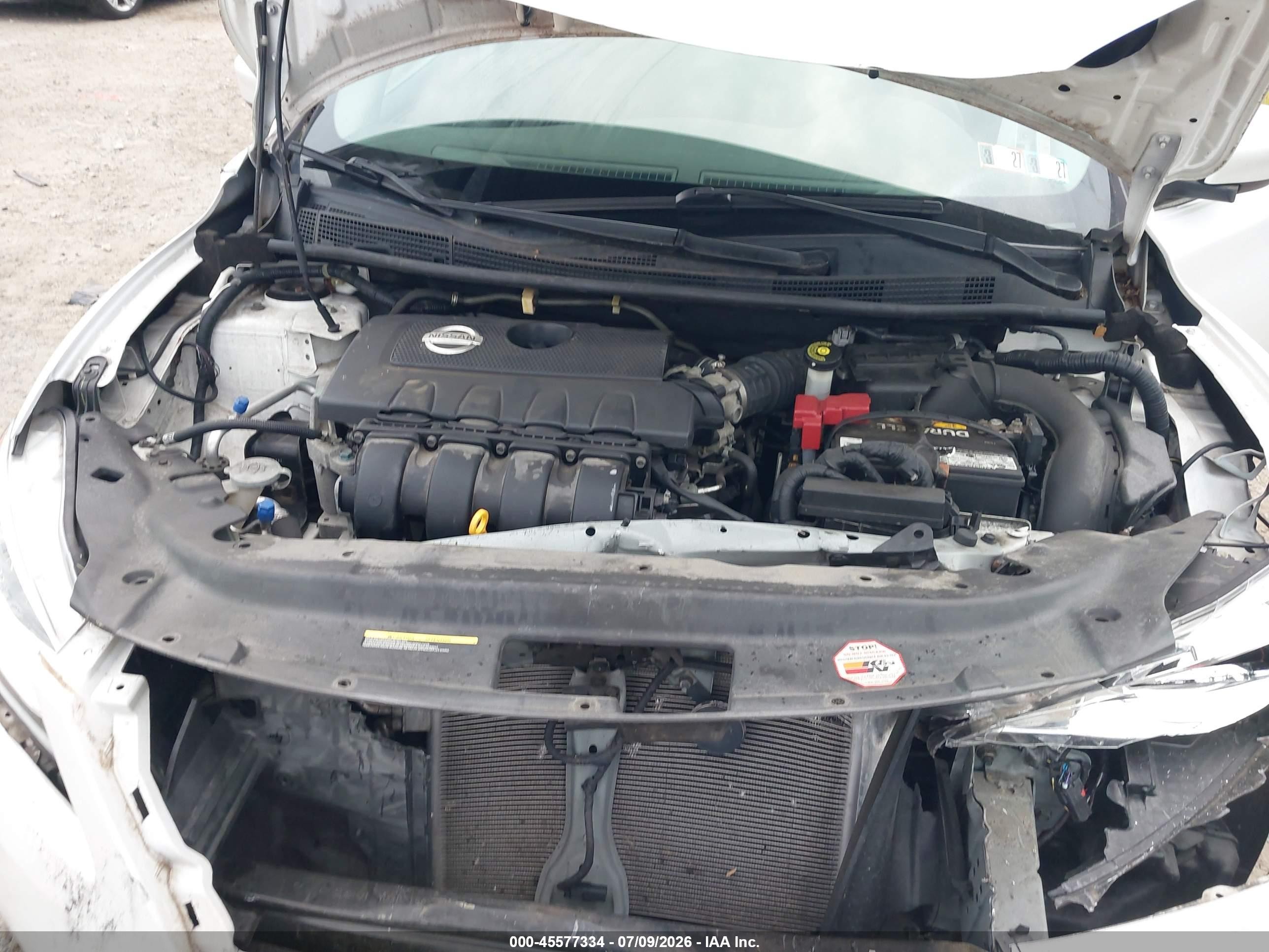 2014 Nissan Sentra Sv White vin: 3N1AB7AP2EY316308
