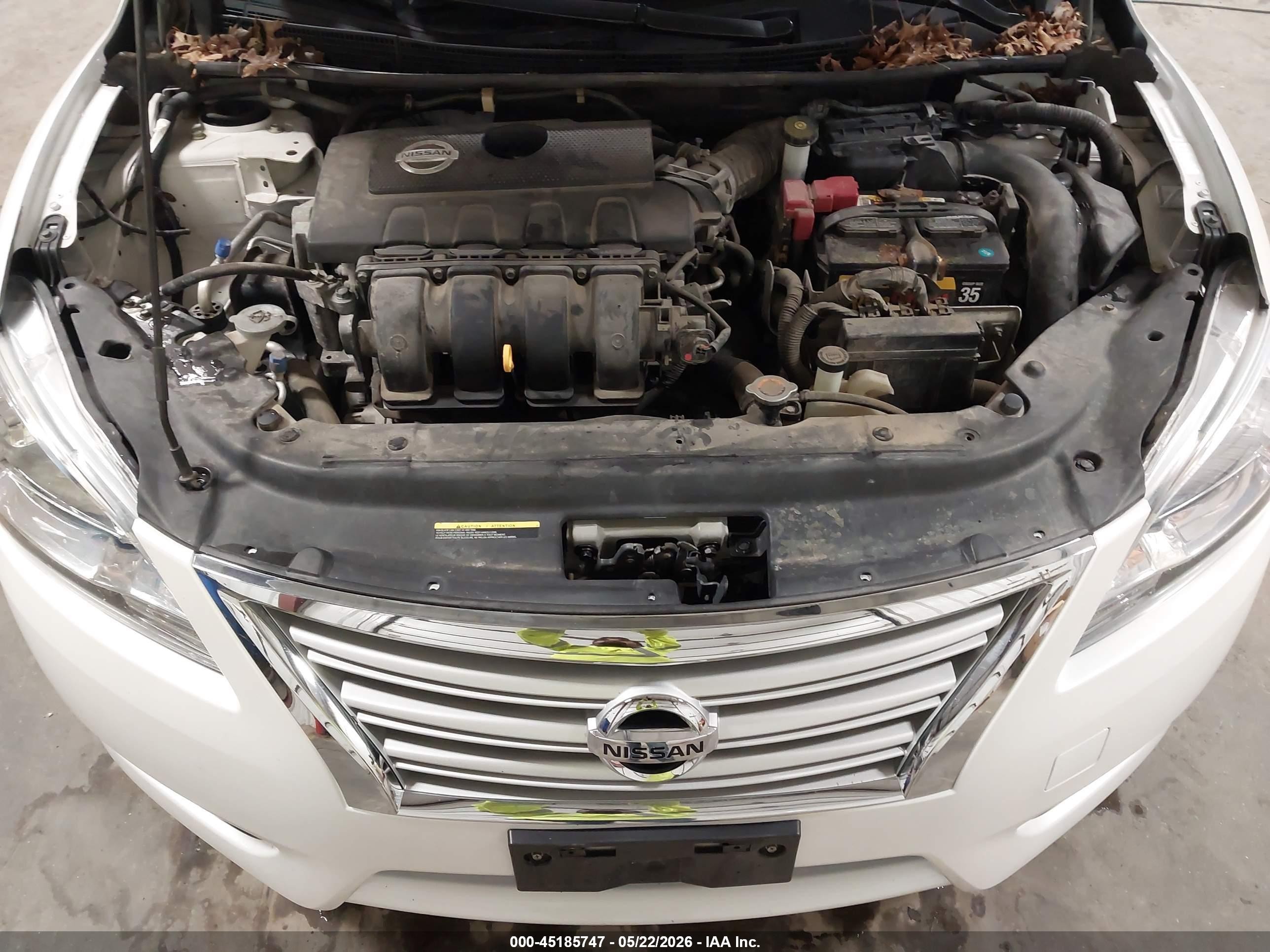 2014 Nissan Sentra Sl White vin: 3N1AB7AP2EY318060