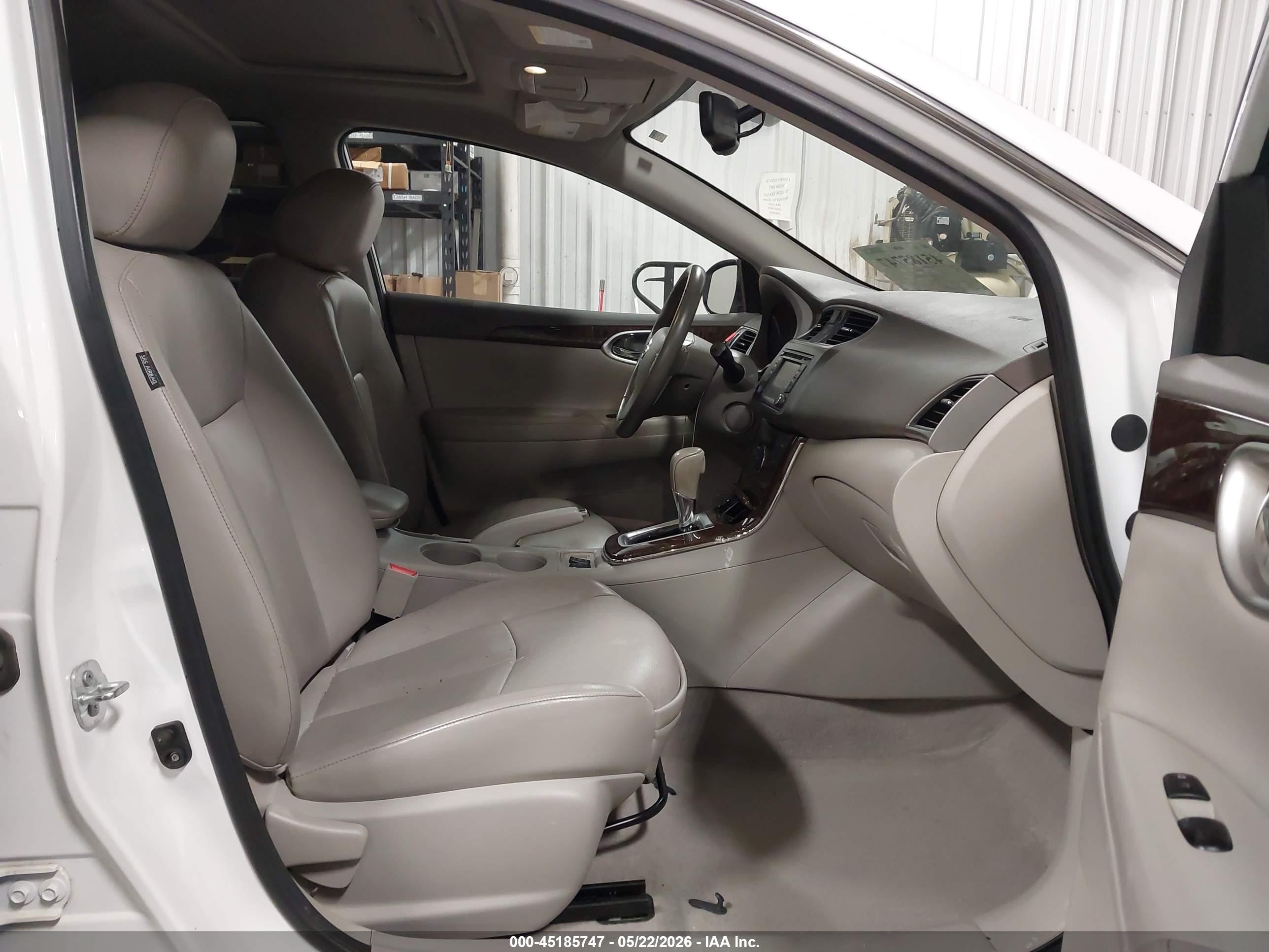 2014 Nissan Sentra Sl White vin: 3N1AB7AP2EY318060