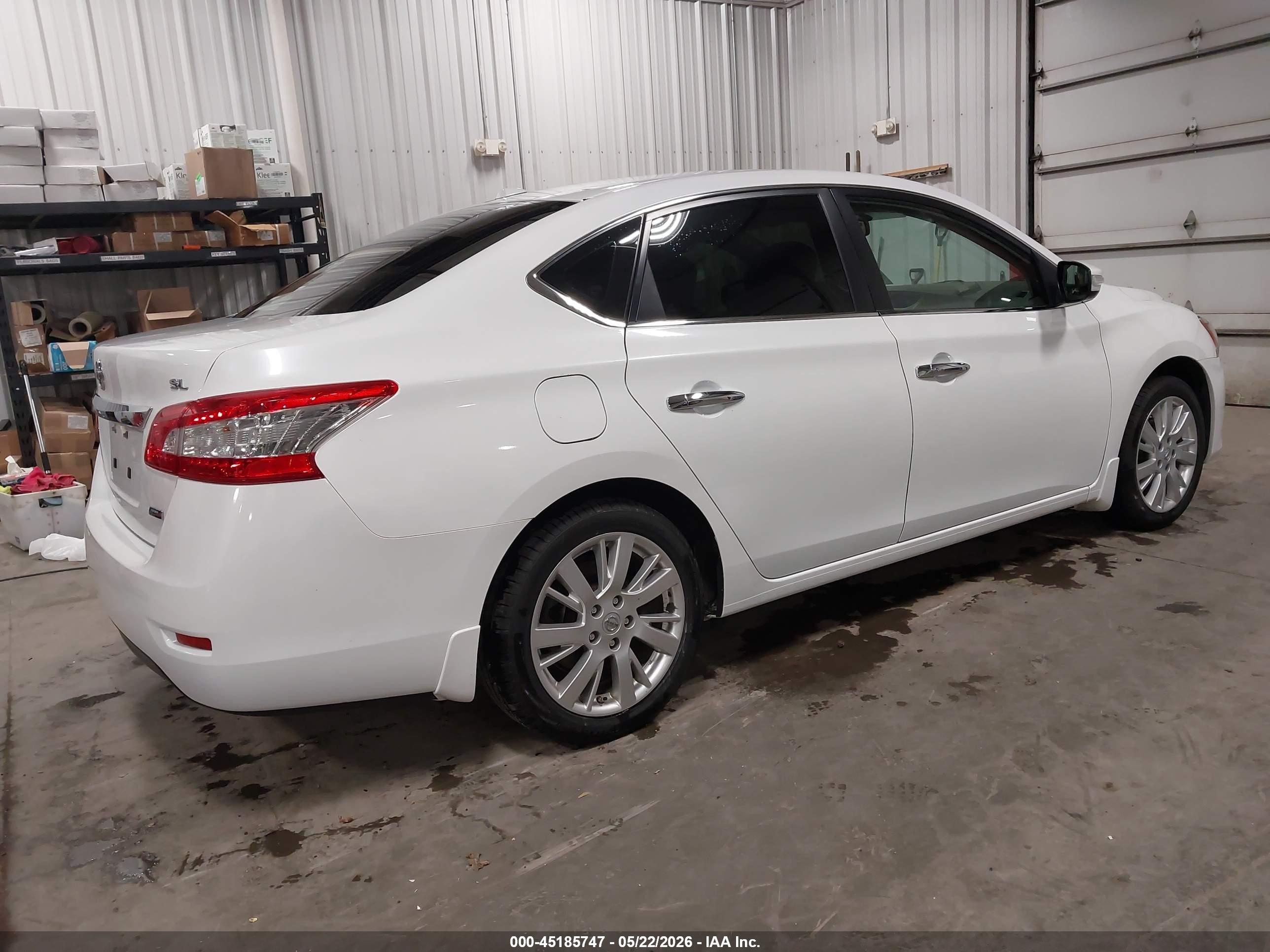 2014 Nissan Sentra Sl White vin: 3N1AB7AP2EY318060