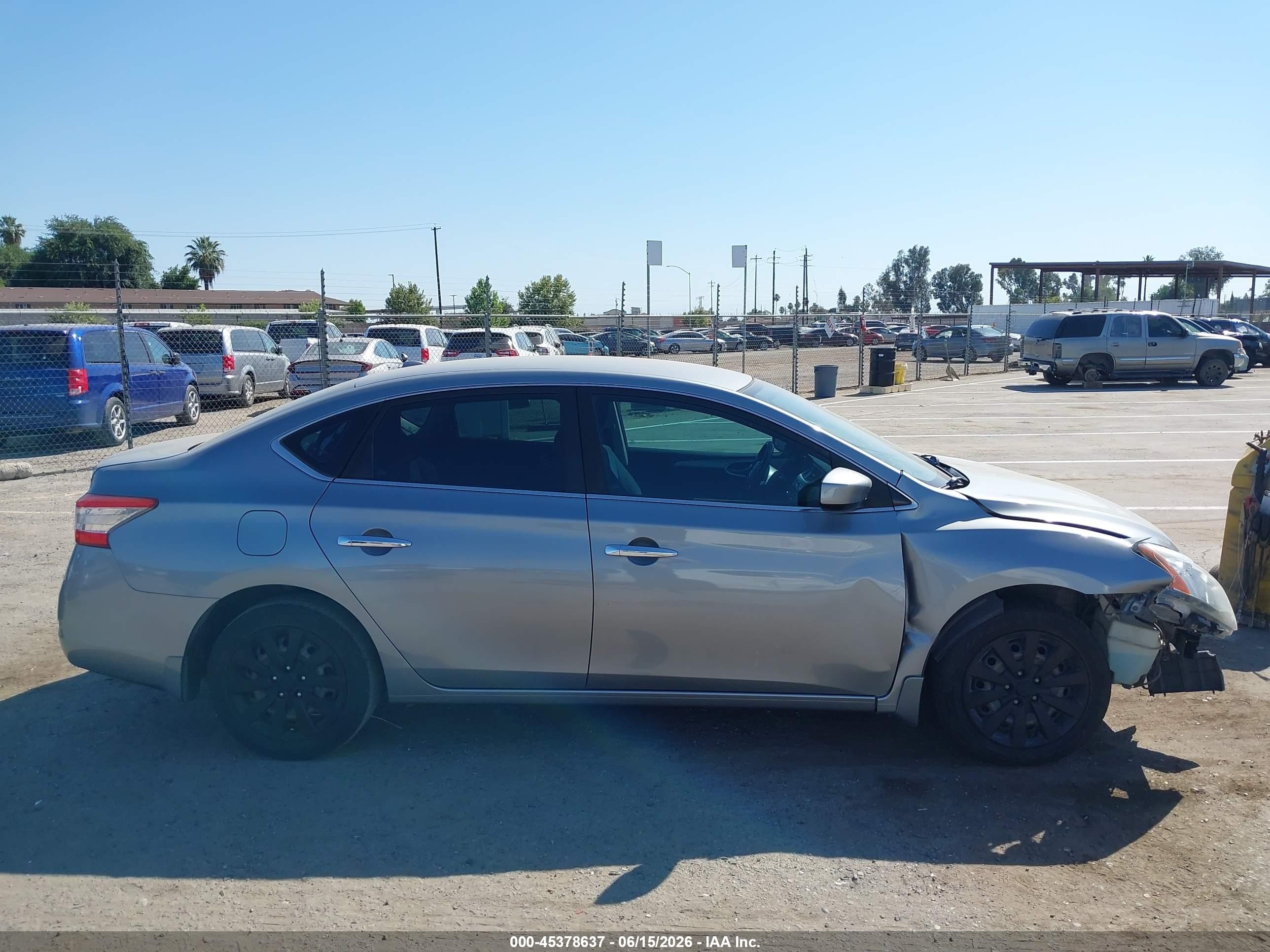 2014 Nissan Sentra Sv Gray vin: 3N1AB7AP2EY318530