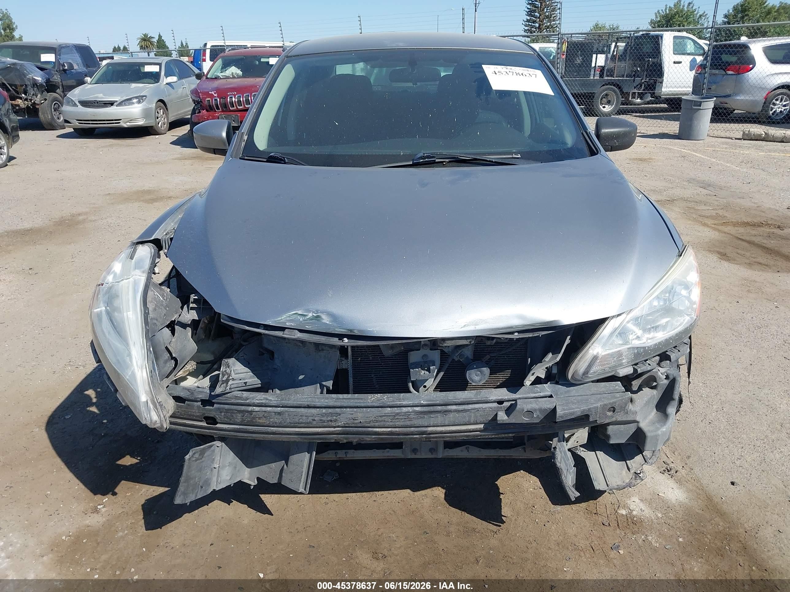 2014 Nissan Sentra Sv Gray vin: 3N1AB7AP2EY318530