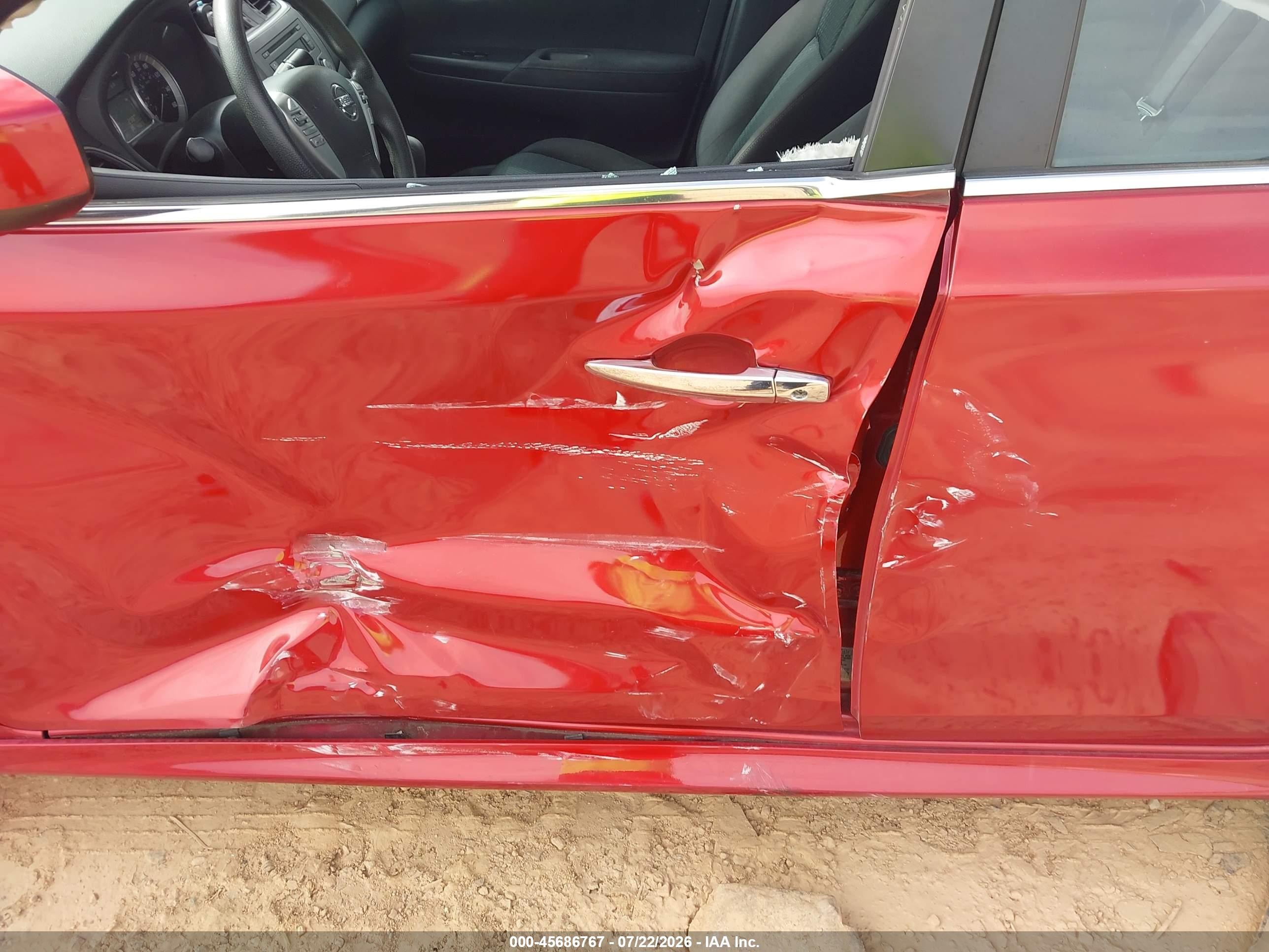 2014 Nissan Sentra Sr Red vin: 3N1AB7AP2EY325154