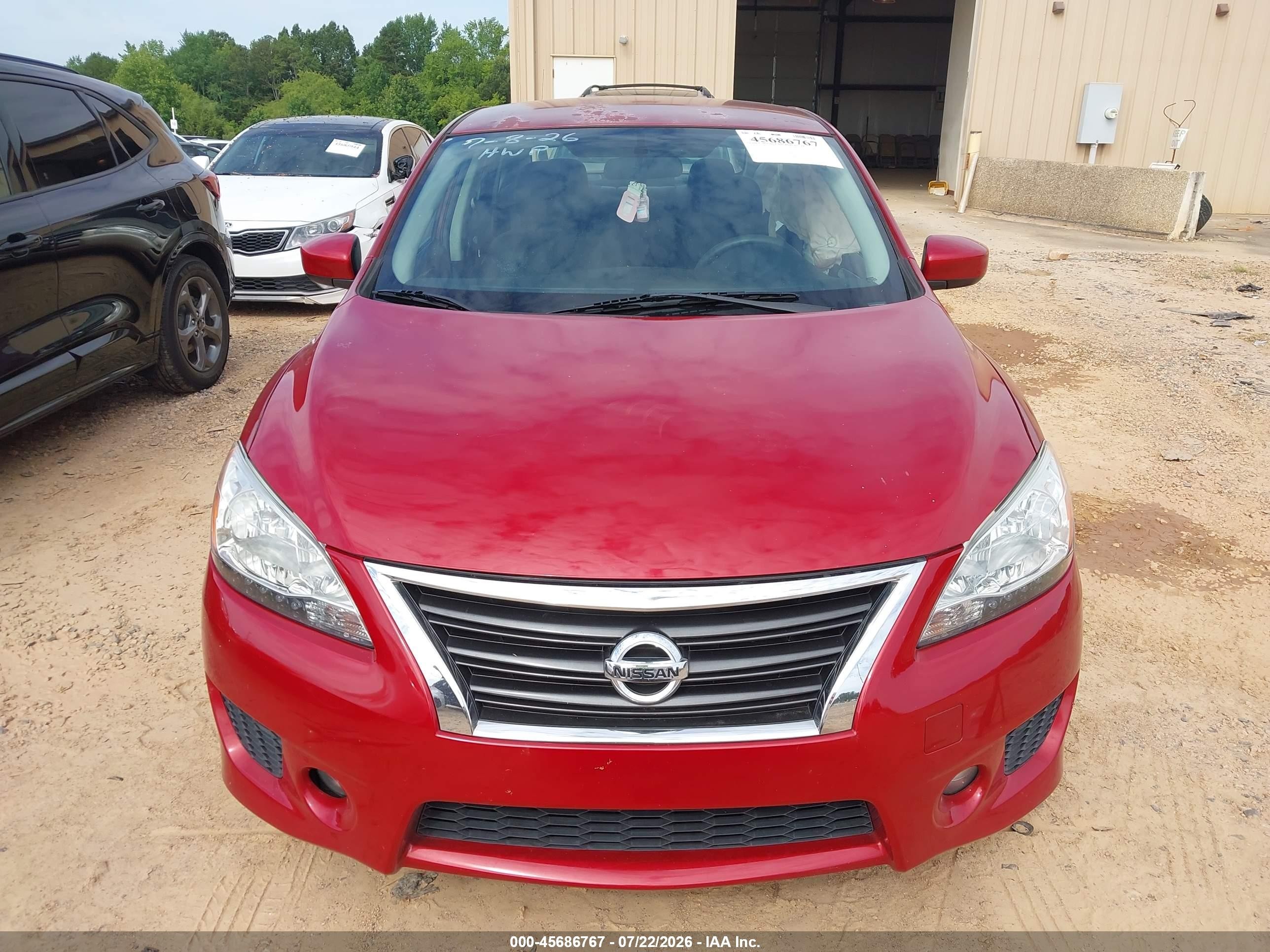 2014 Nissan Sentra Sr Red vin: 3N1AB7AP2EY325154
