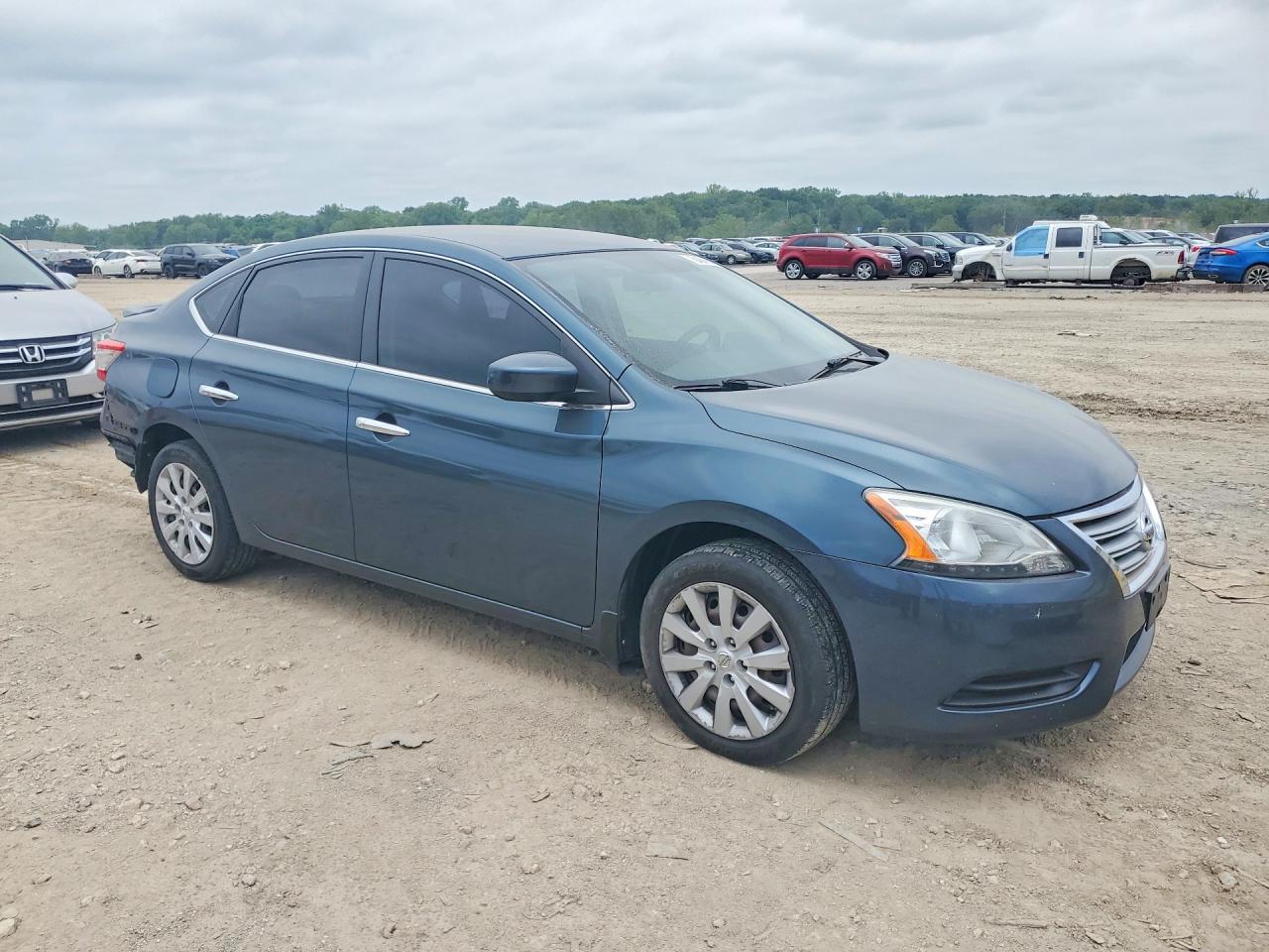 2014 Nissan Sentra Sv Teal vin: 3N1AB7AP2EY326868