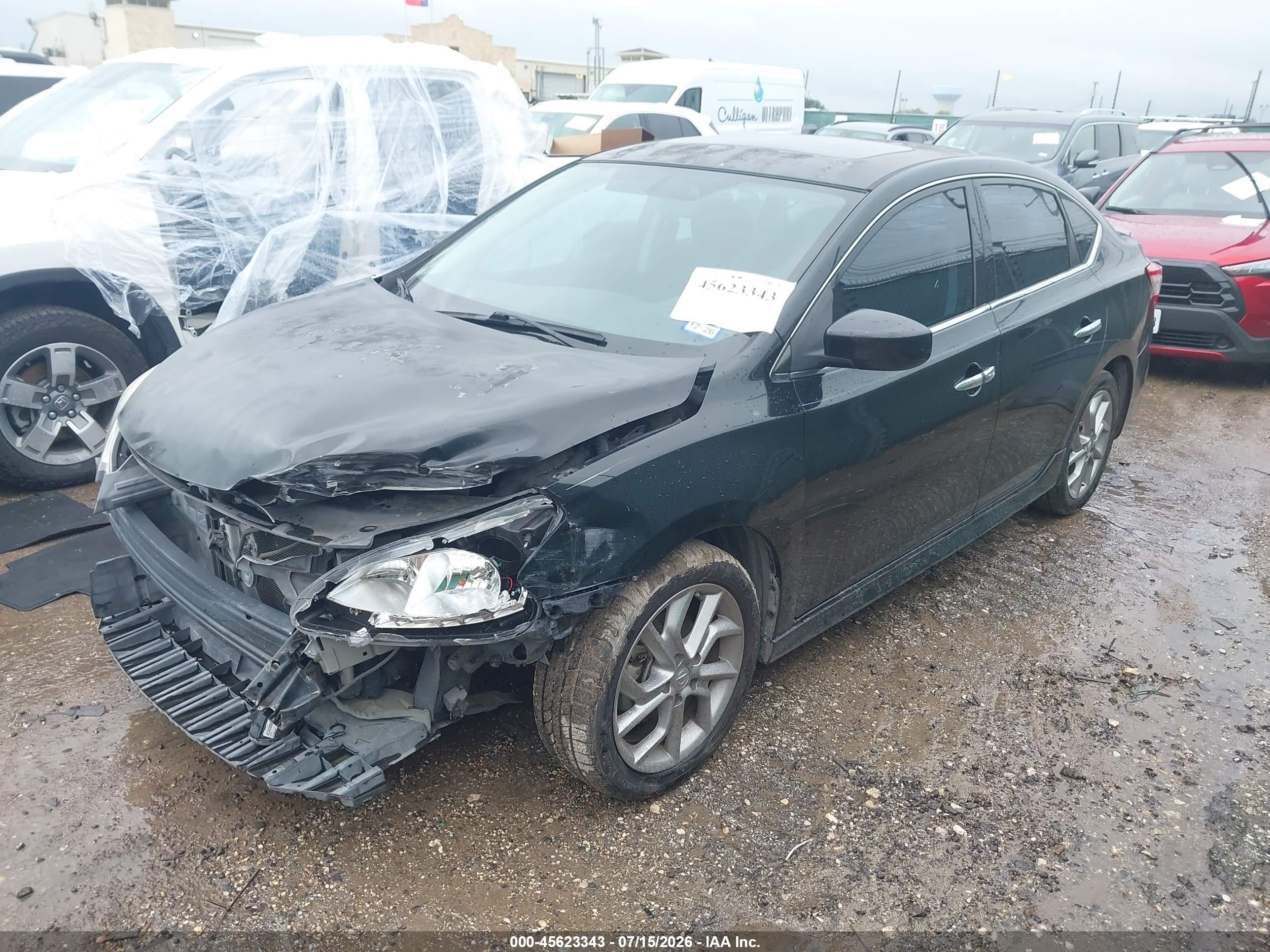 2014 Nissan Sentra Sr Black vin: 3N1AB7AP2EY330516