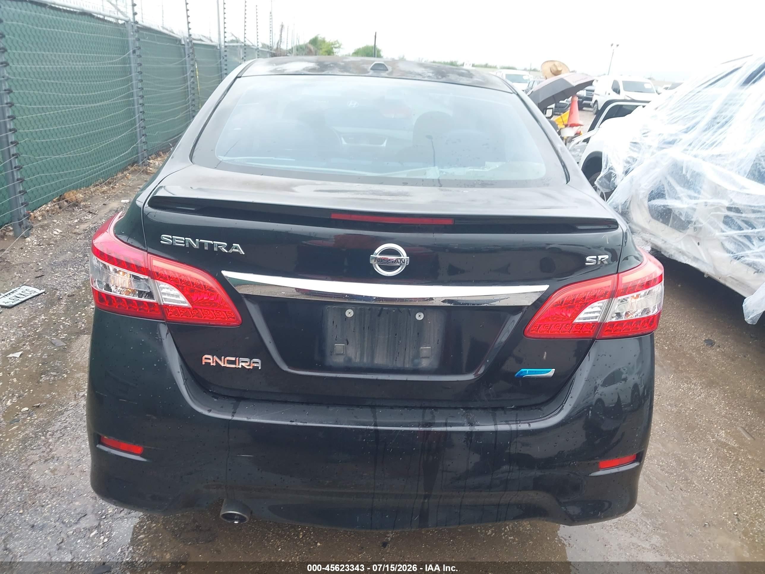 2014 Nissan Sentra Sr Black vin: 3N1AB7AP2EY330516