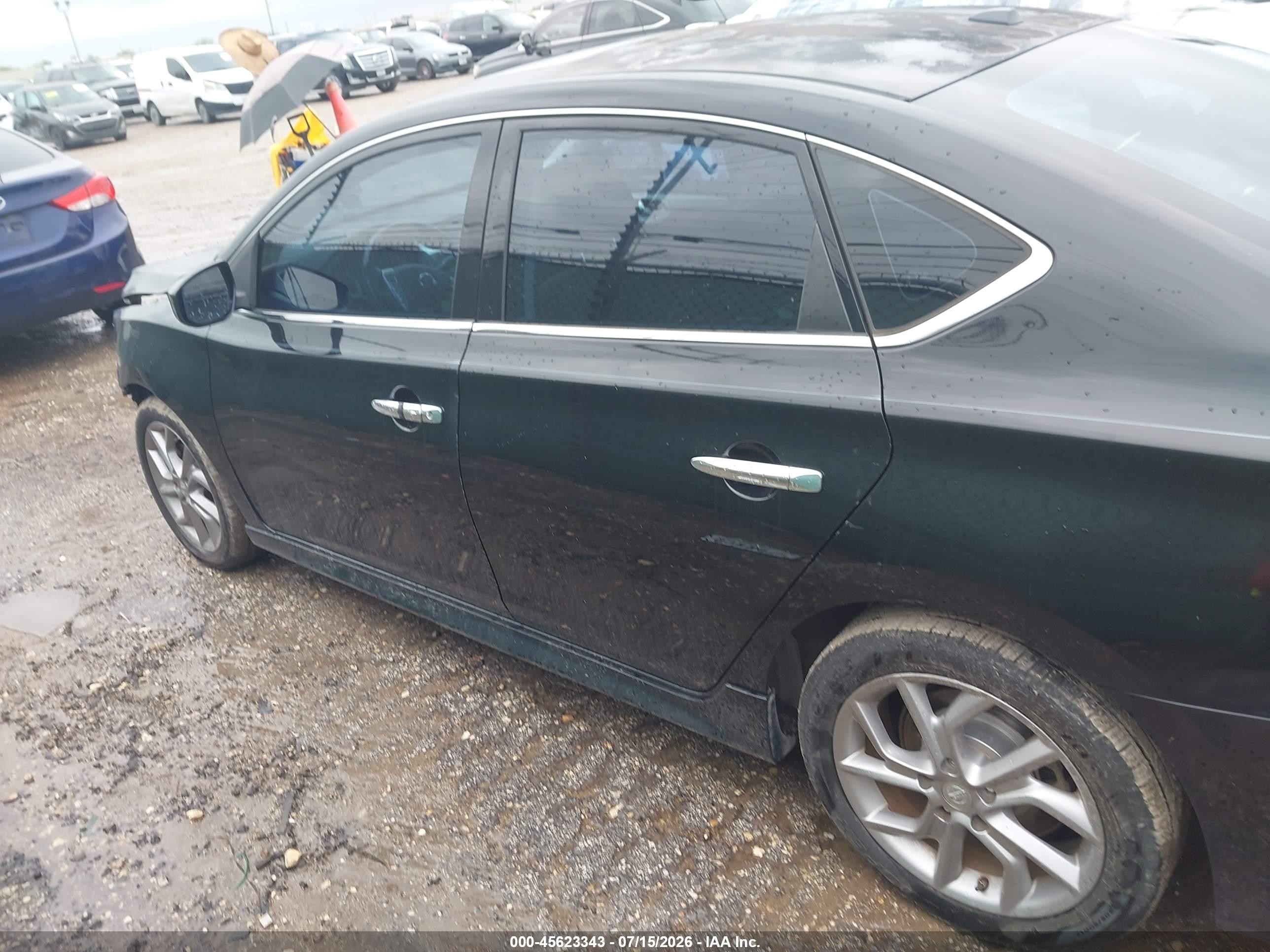 2014 Nissan Sentra Sr Black vin: 3N1AB7AP2EY330516