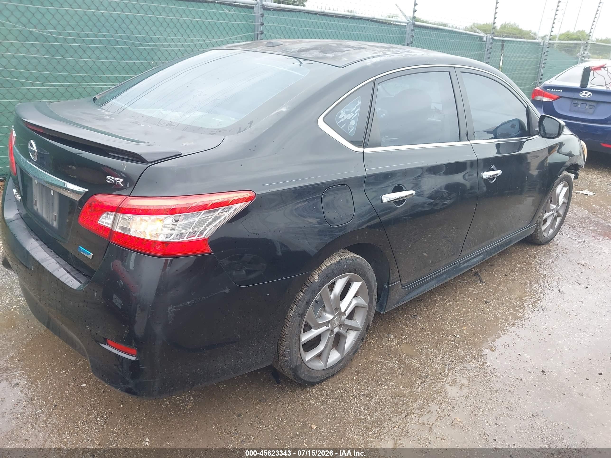 2014 Nissan Sentra Sr Black vin: 3N1AB7AP2EY330516