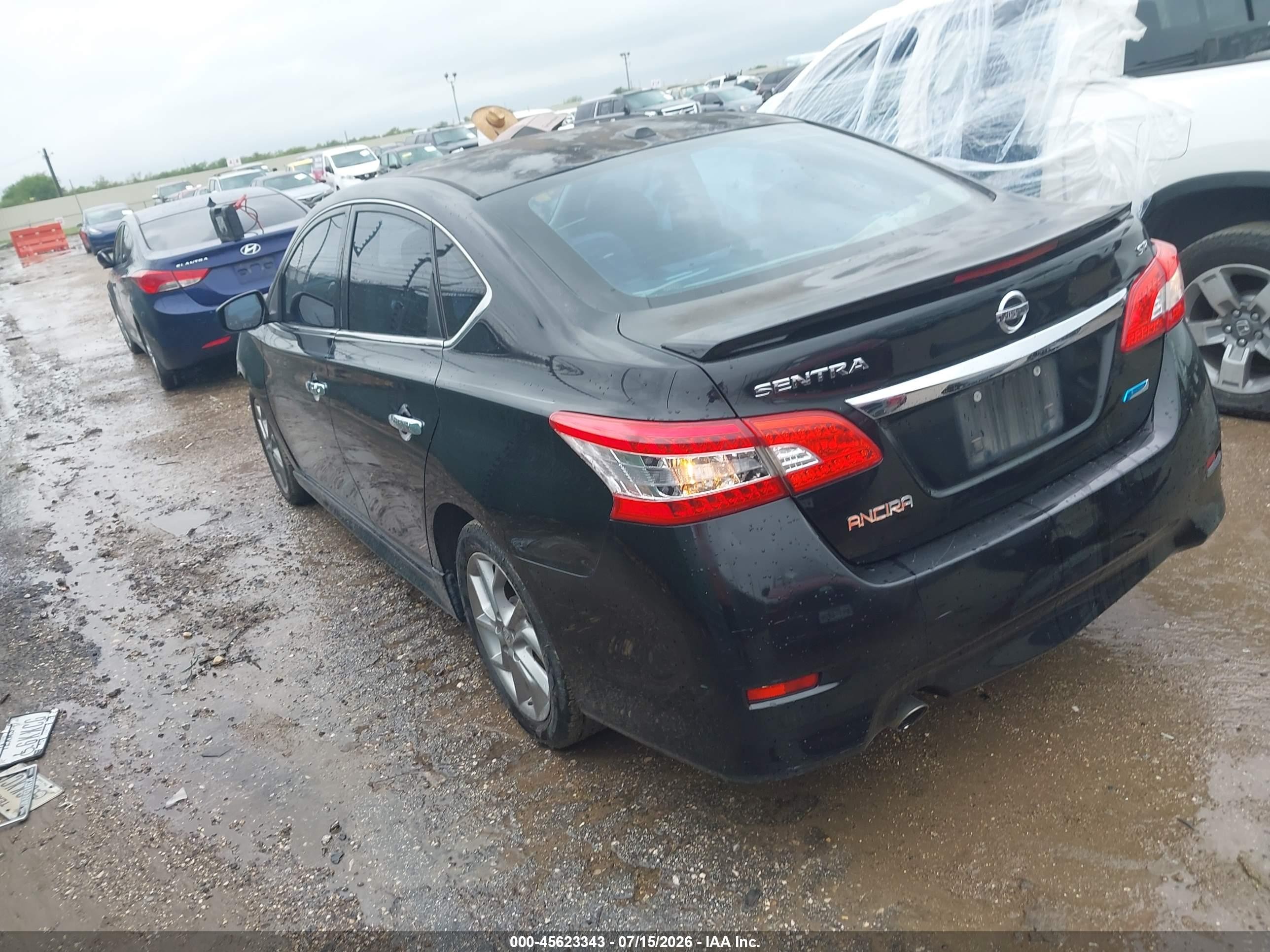 2014 Nissan Sentra Sr Black vin: 3N1AB7AP2EY330516