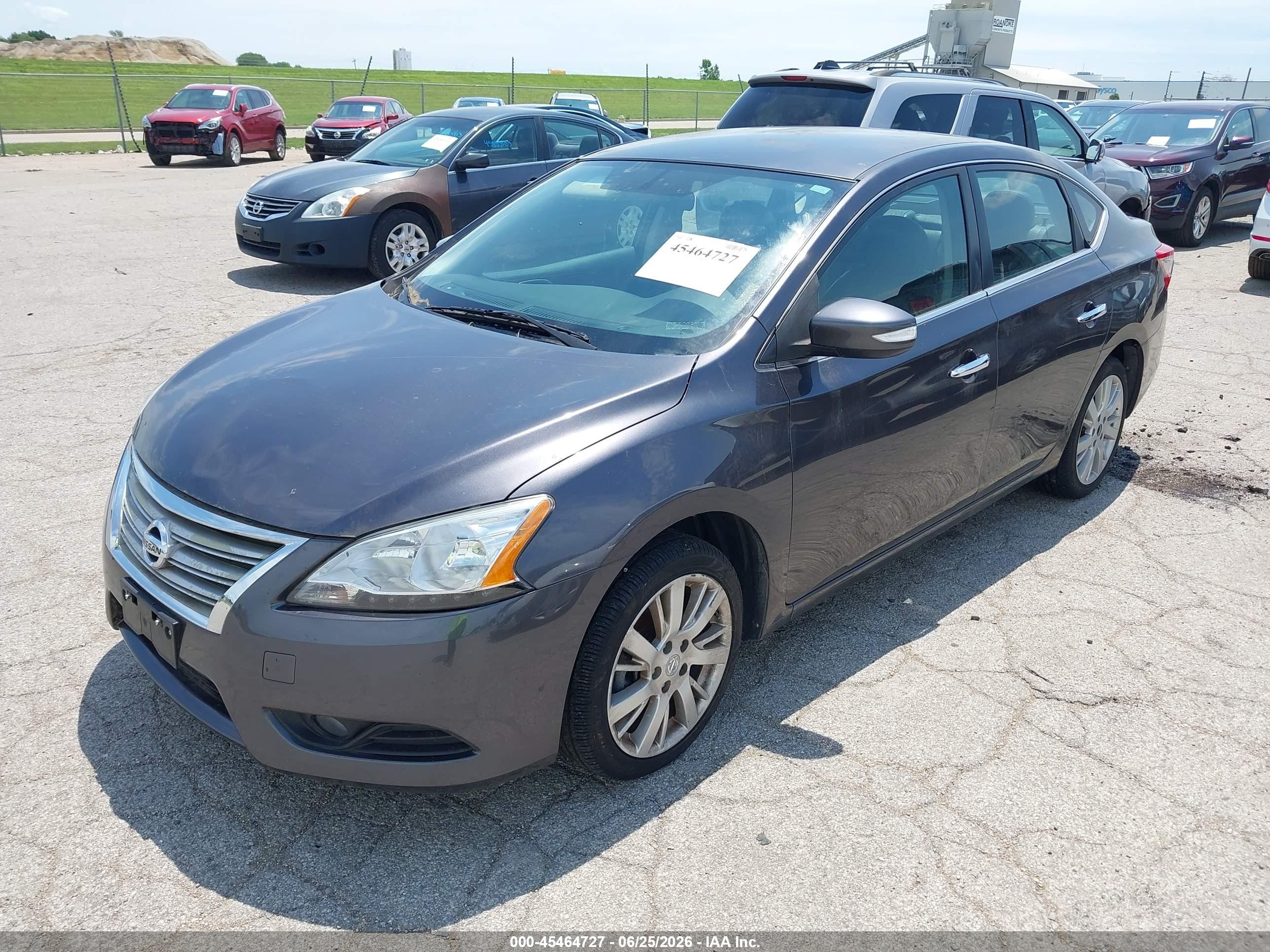 2014 Nissan Sentra Sl Gray vin: 3N1AB7AP2EY333206