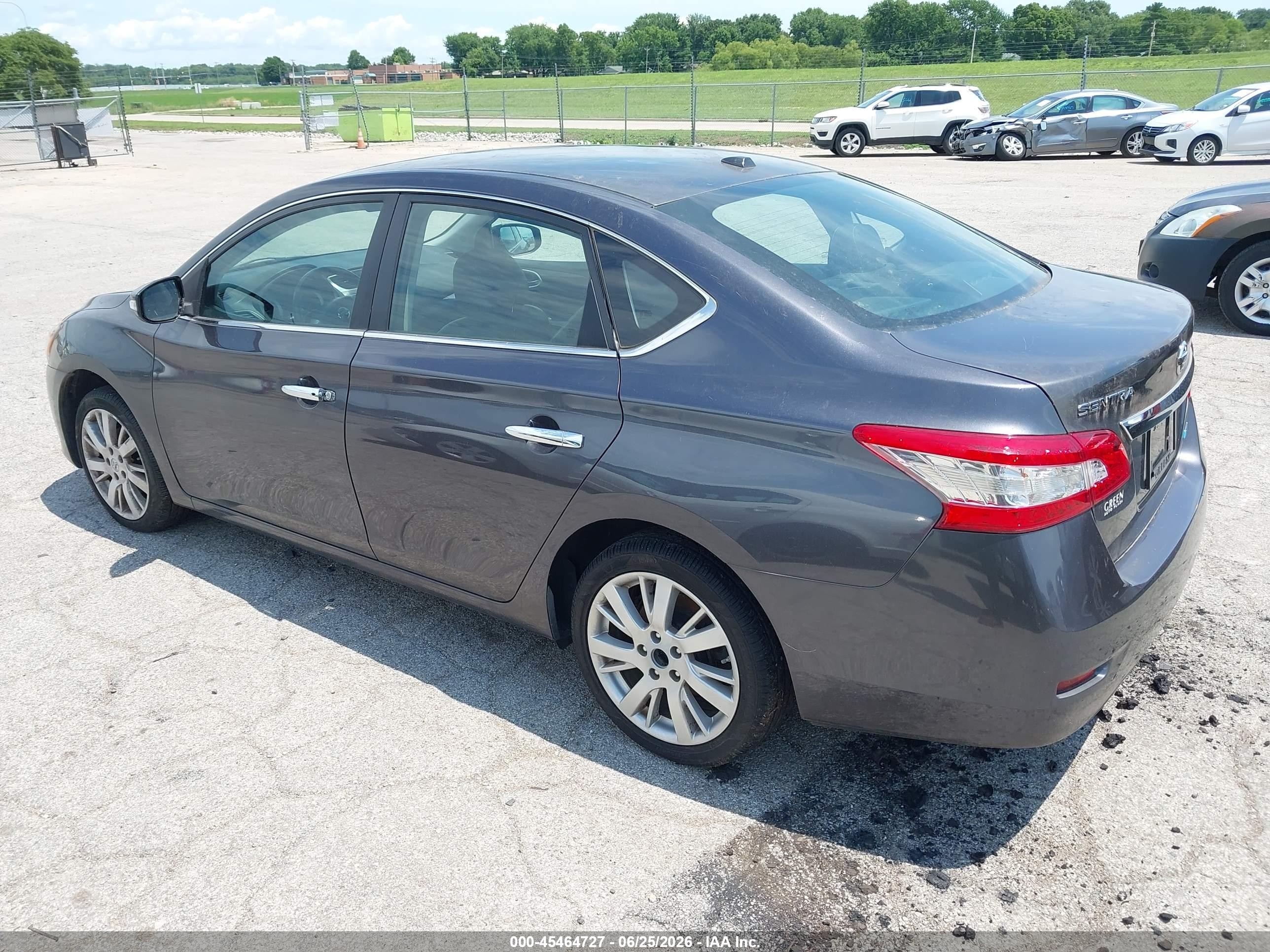 2014 Nissan Sentra Sl Gray vin: 3N1AB7AP2EY333206
