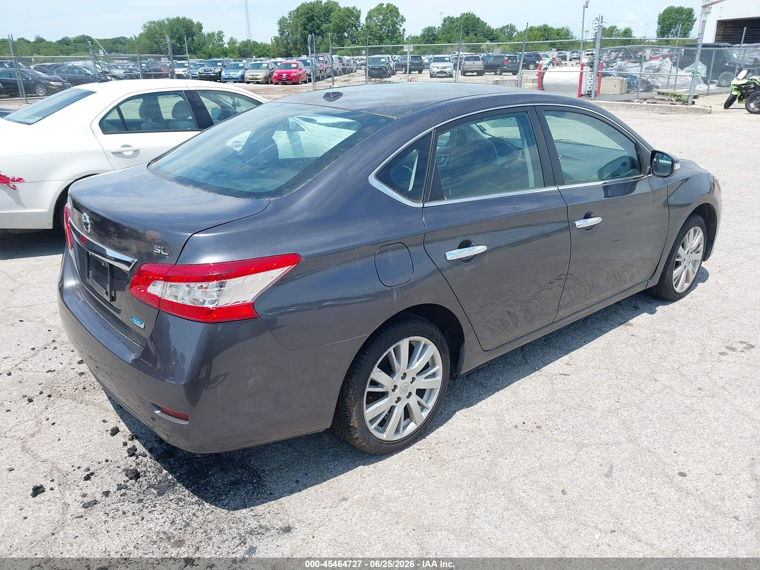 2014 Nissan Sentra Sl Gray vin: 3N1AB7AP2EY333206