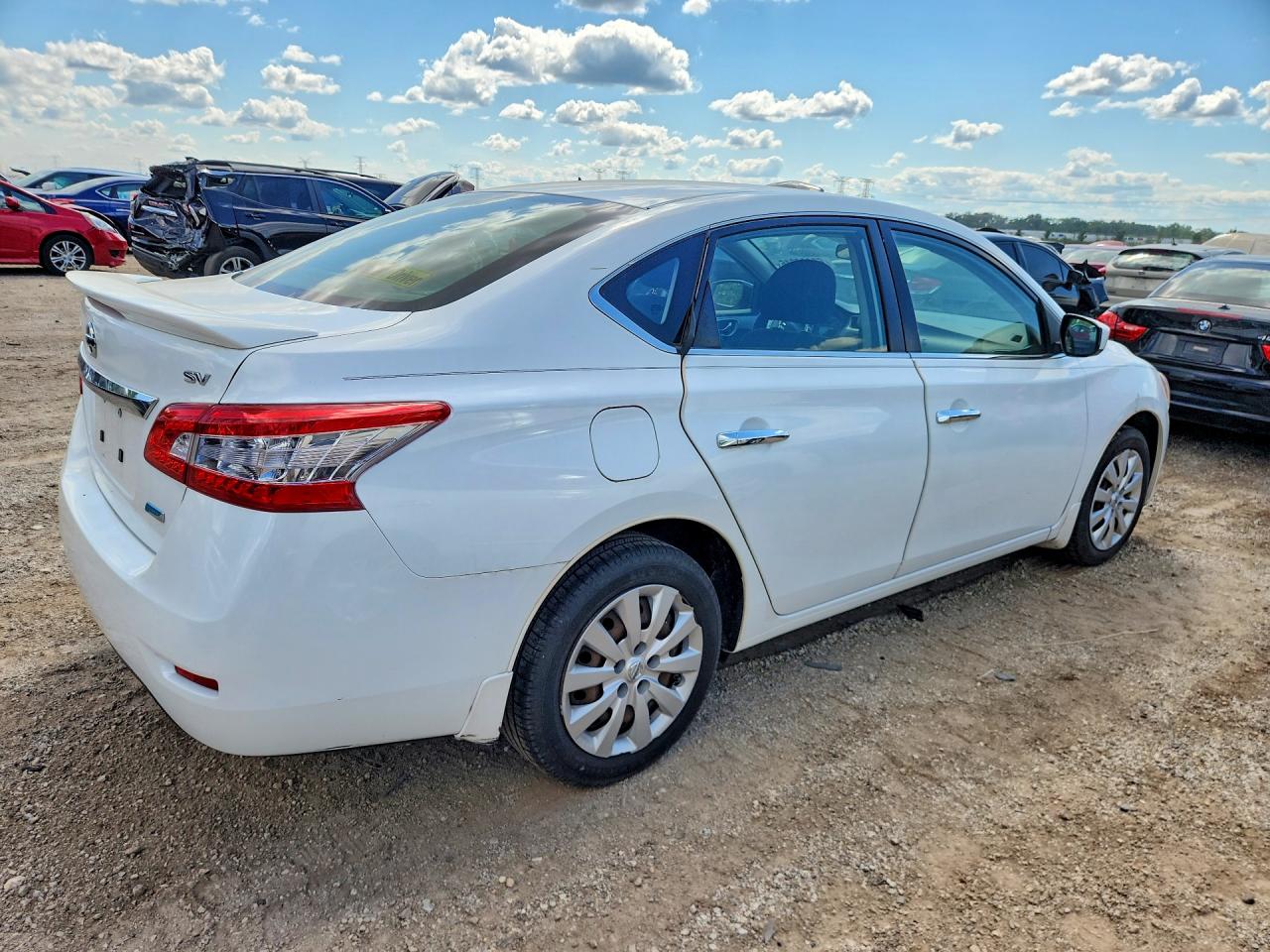 2014 Nissan Sentra Sv White vin: 3N1AB7AP2EY335229