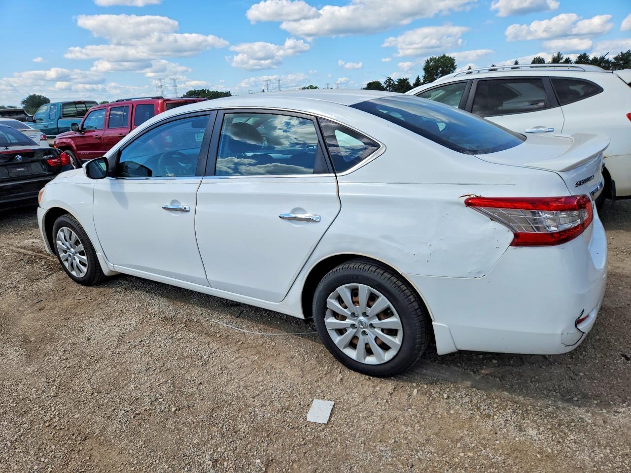2014 Nissan Sentra Sv White vin: 3N1AB7AP2EY335229