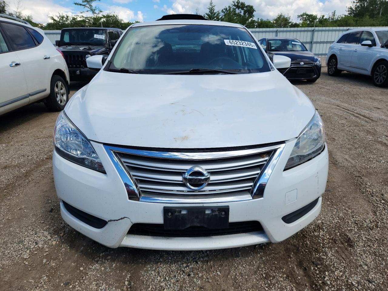 2014 Nissan Sentra Sv White vin: 3N1AB7AP2EY335229