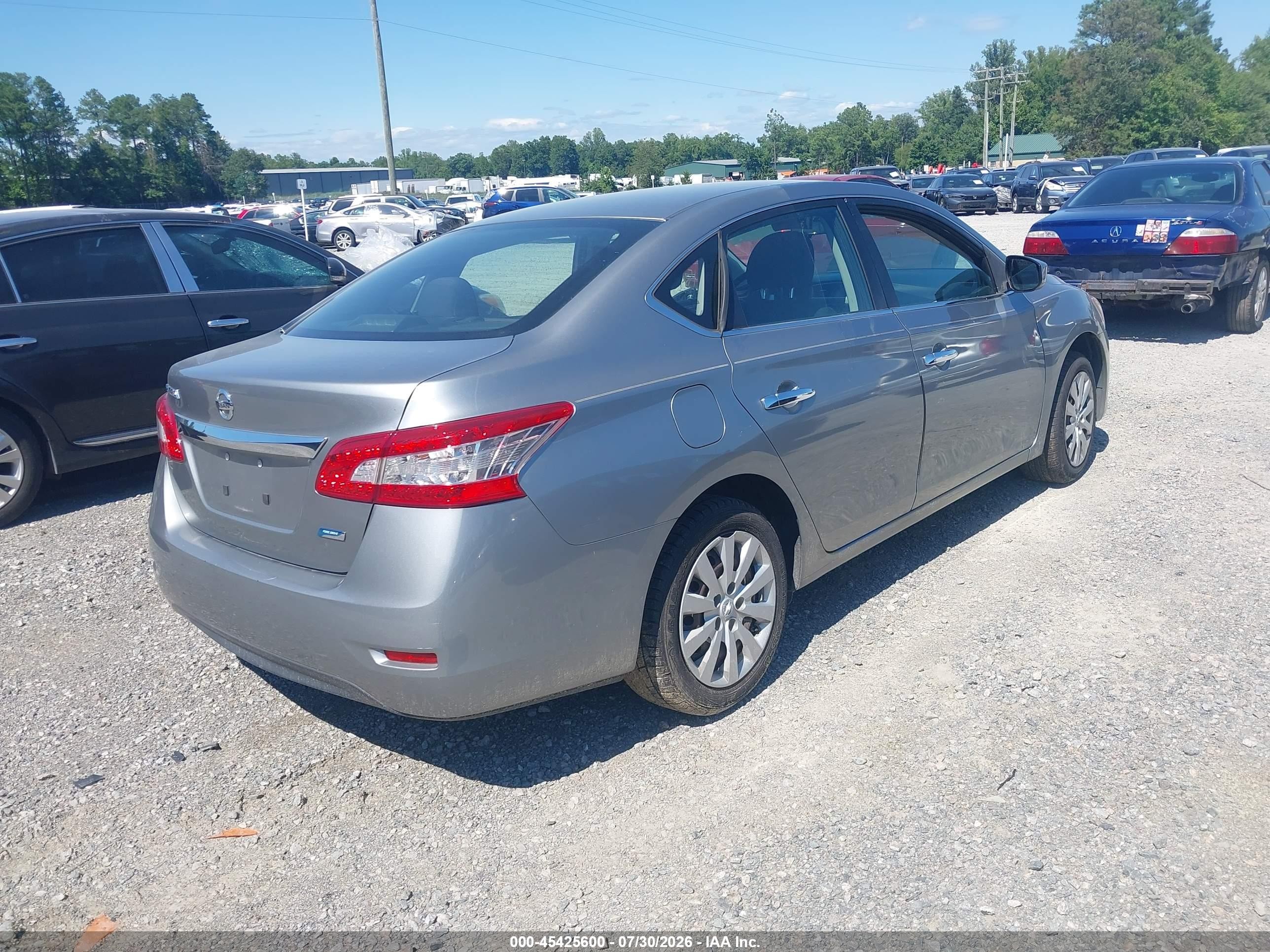 2014 Nissan Sentra S Gray vin: 3N1AB7AP2EY336641