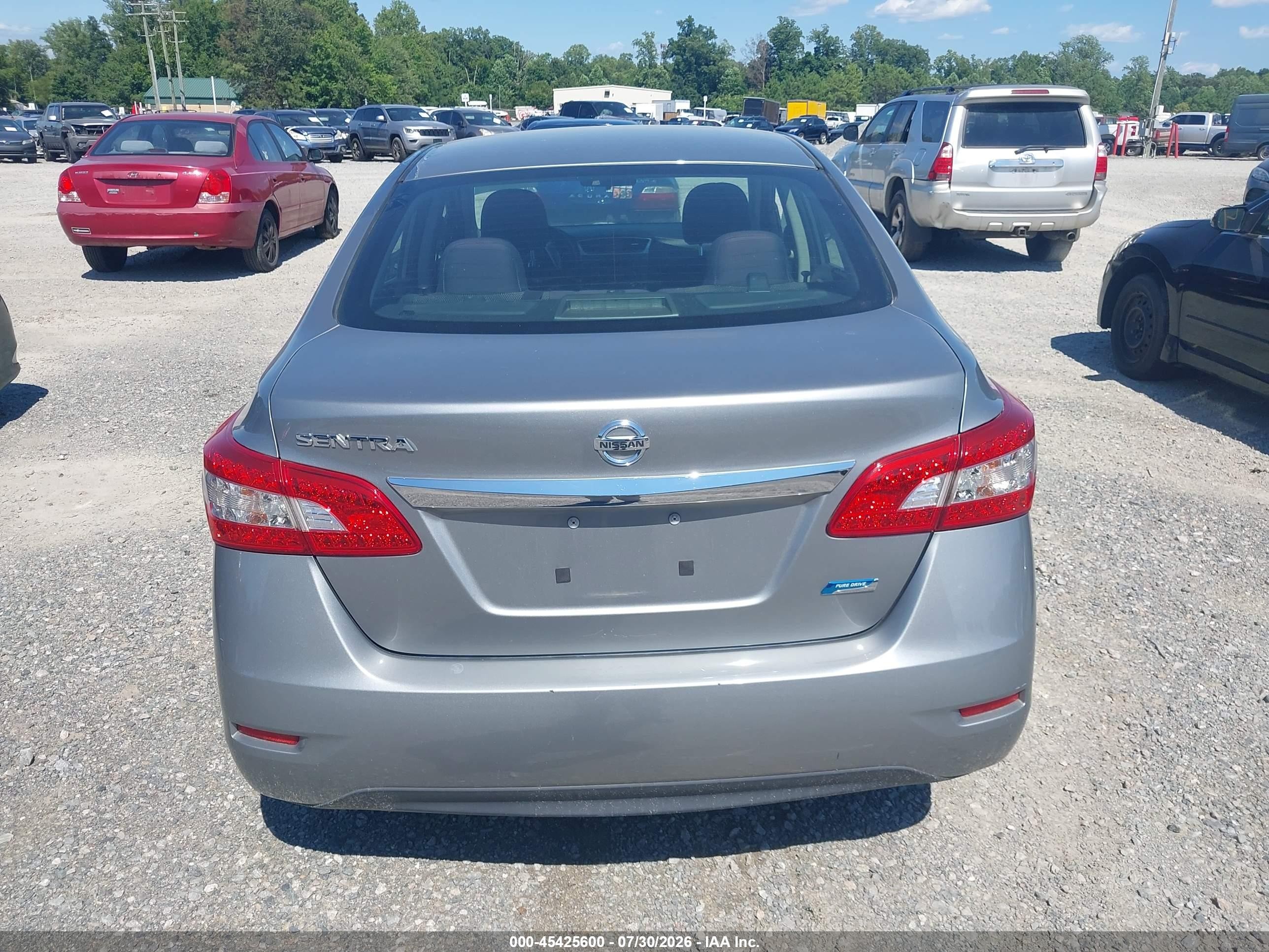 2014 Nissan Sentra S Gray vin: 3N1AB7AP2EY336641