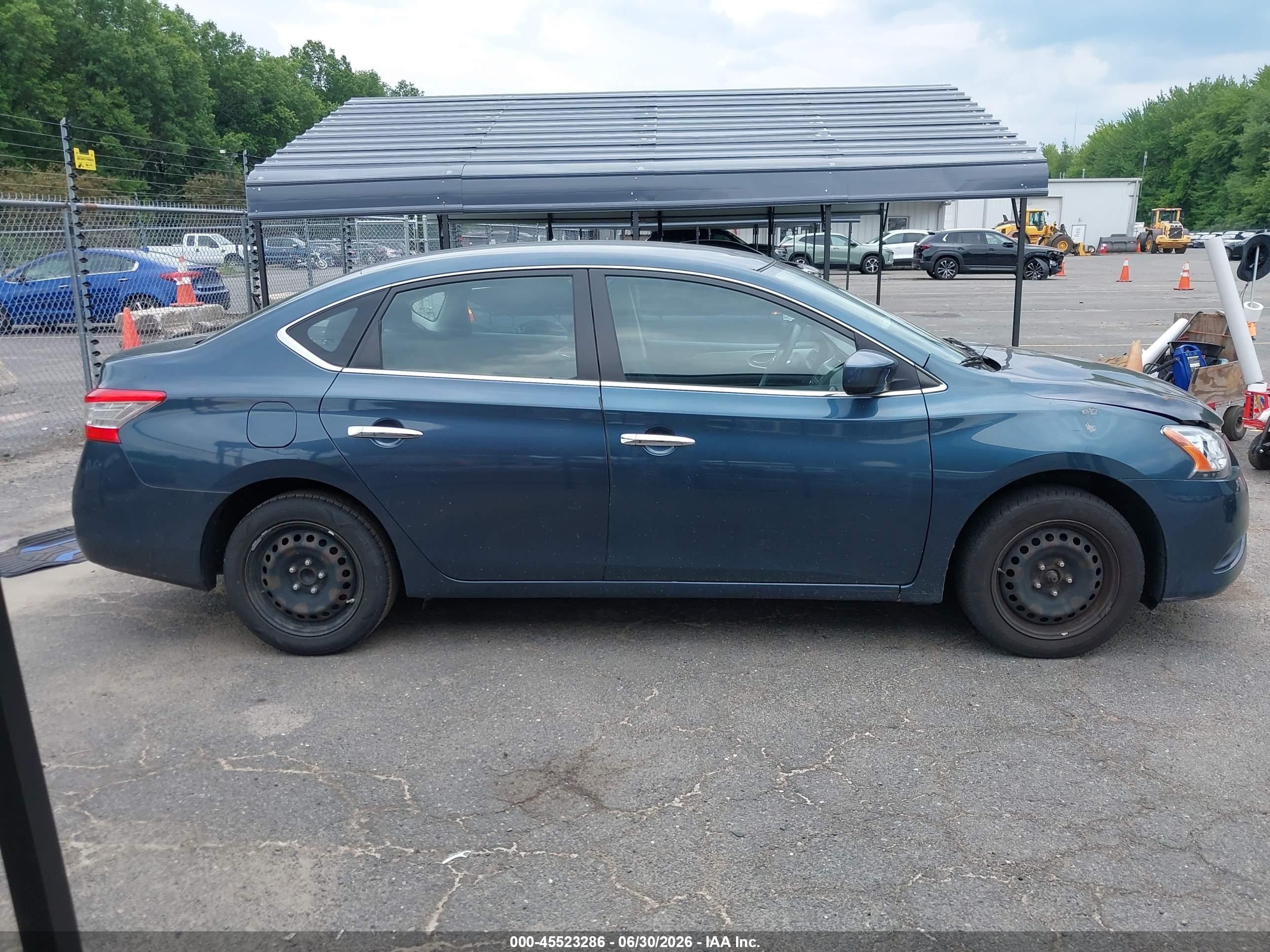 2014 Nissan Sentra S Blue vin: 3N1AB7AP2EY338891