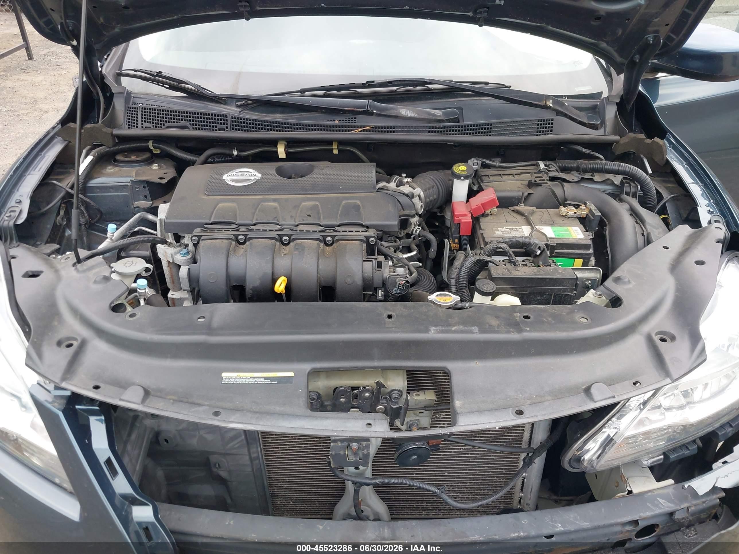 2014 Nissan Sentra S Blue vin: 3N1AB7AP2EY338891