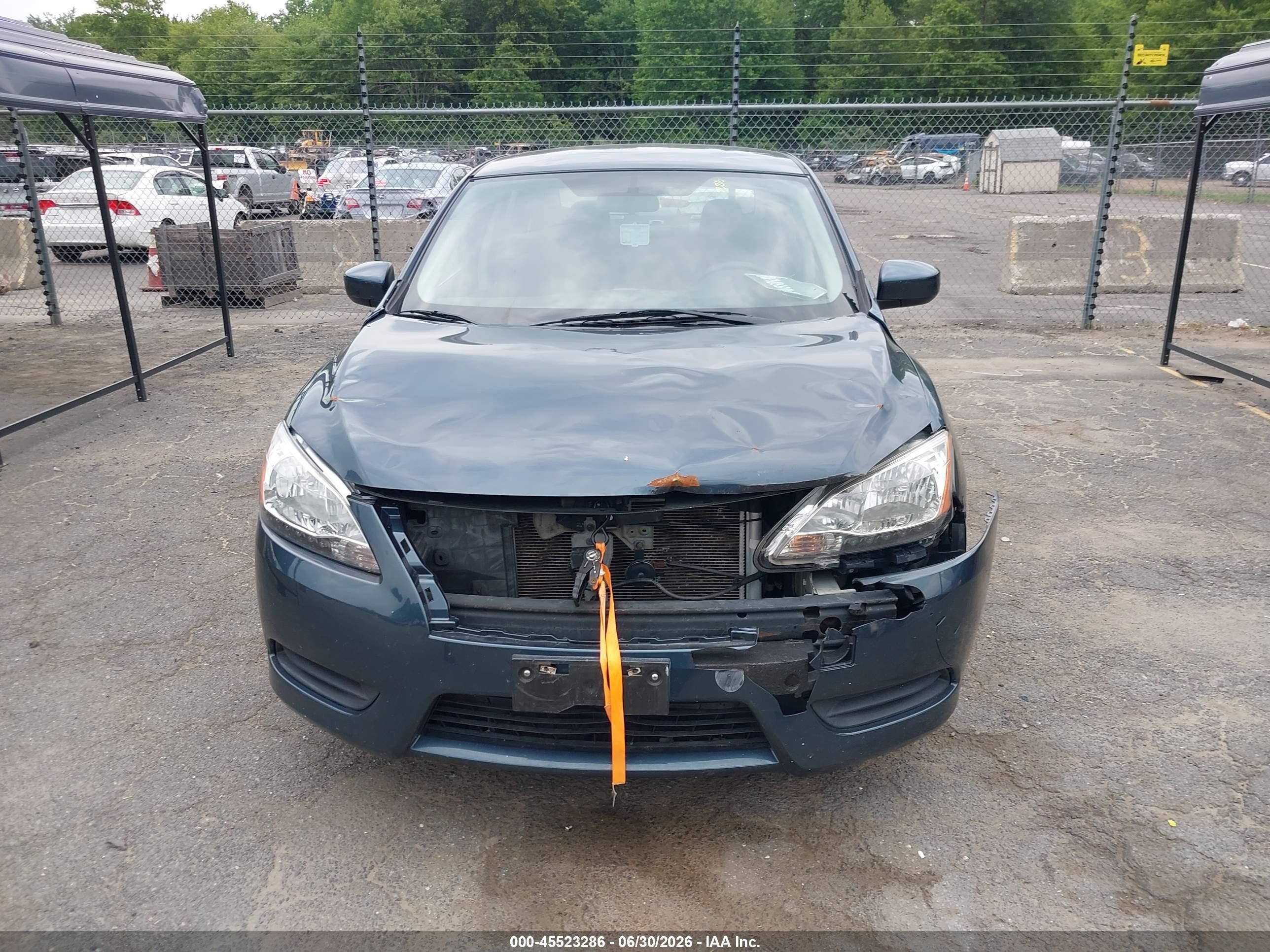 2014 Nissan Sentra S Blue vin: 3N1AB7AP2EY338891
