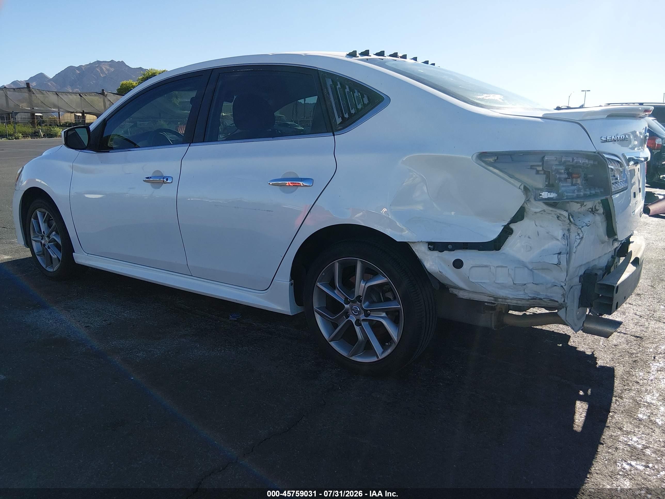 2014 Nissan Sentra Sr White vin: 3N1AB7AP2EY340009