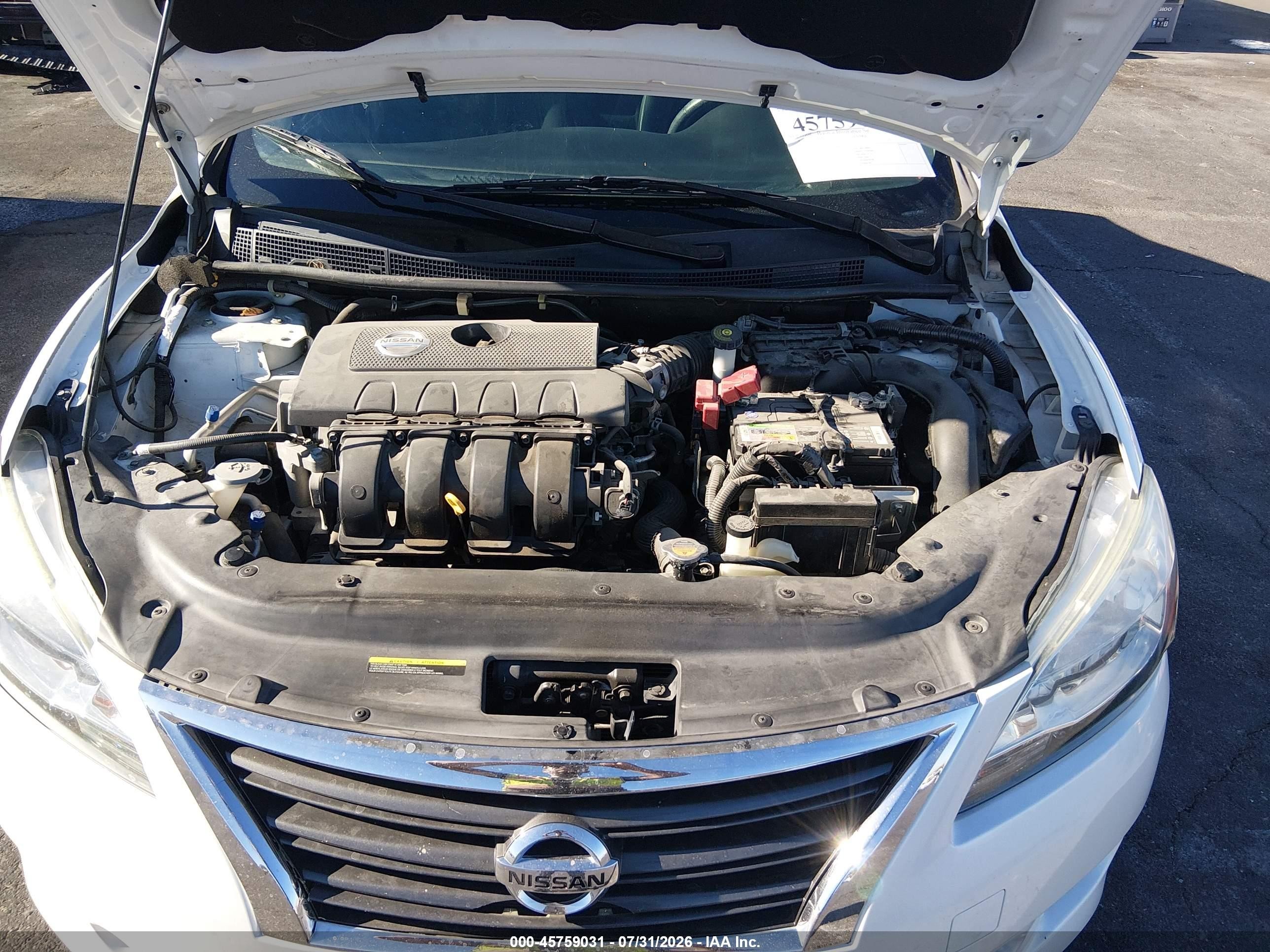 2014 Nissan Sentra Sr White vin: 3N1AB7AP2EY340009