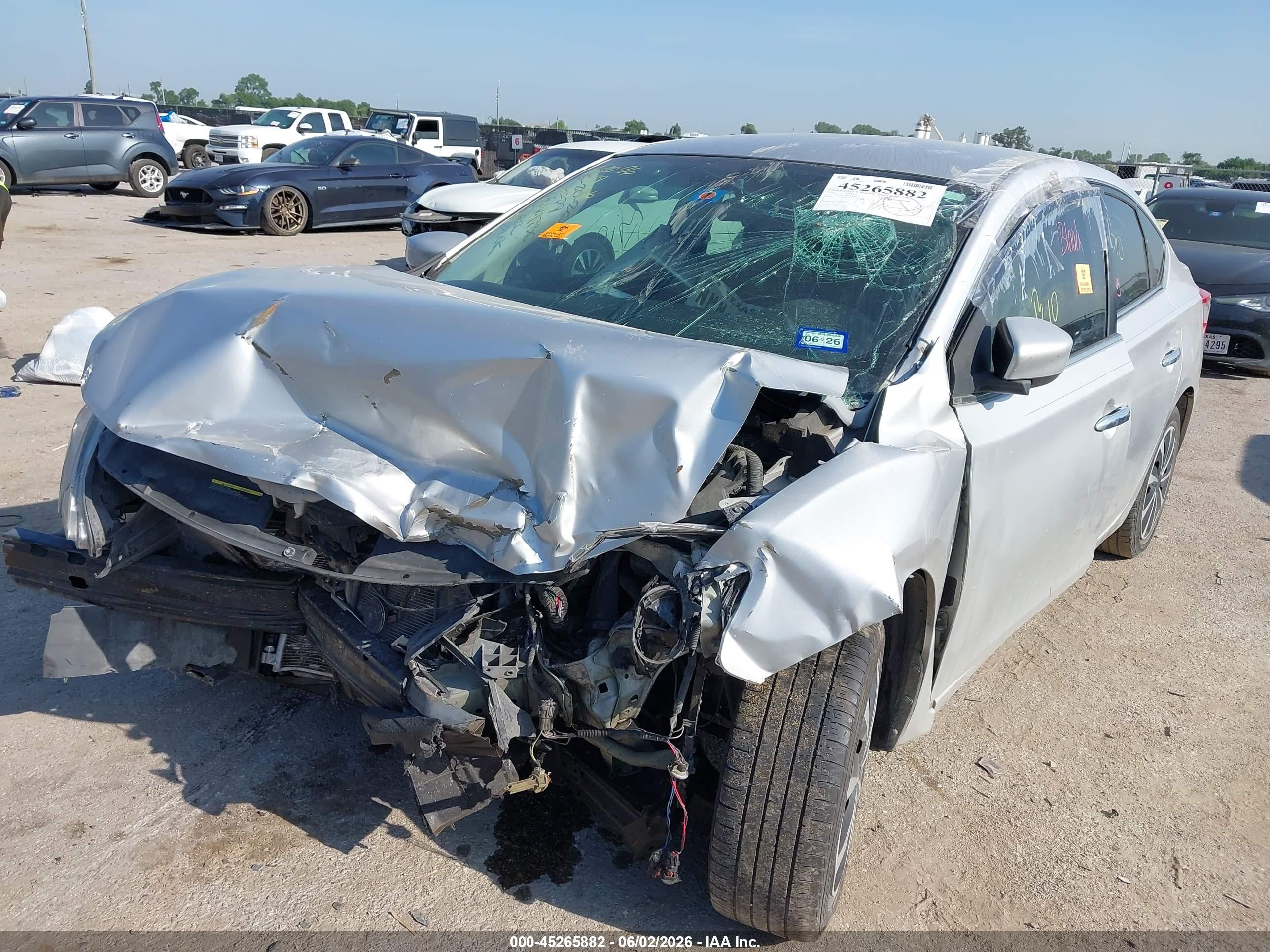 2015 Nissan Sentra Sv Silver vin: 3N1AB7AP2FL628708