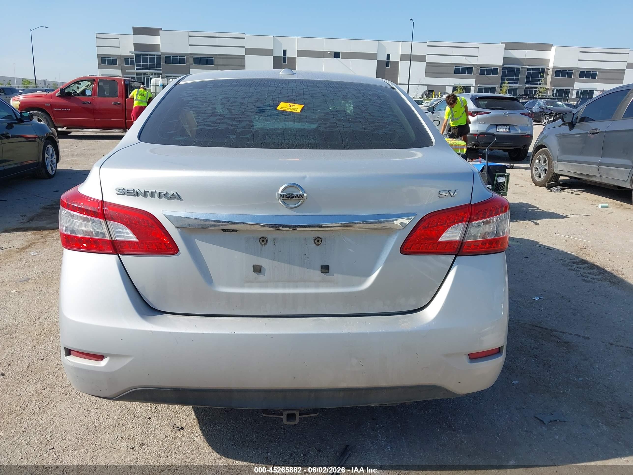 2015 Nissan Sentra Sv Silver vin: 3N1AB7AP2FL628708