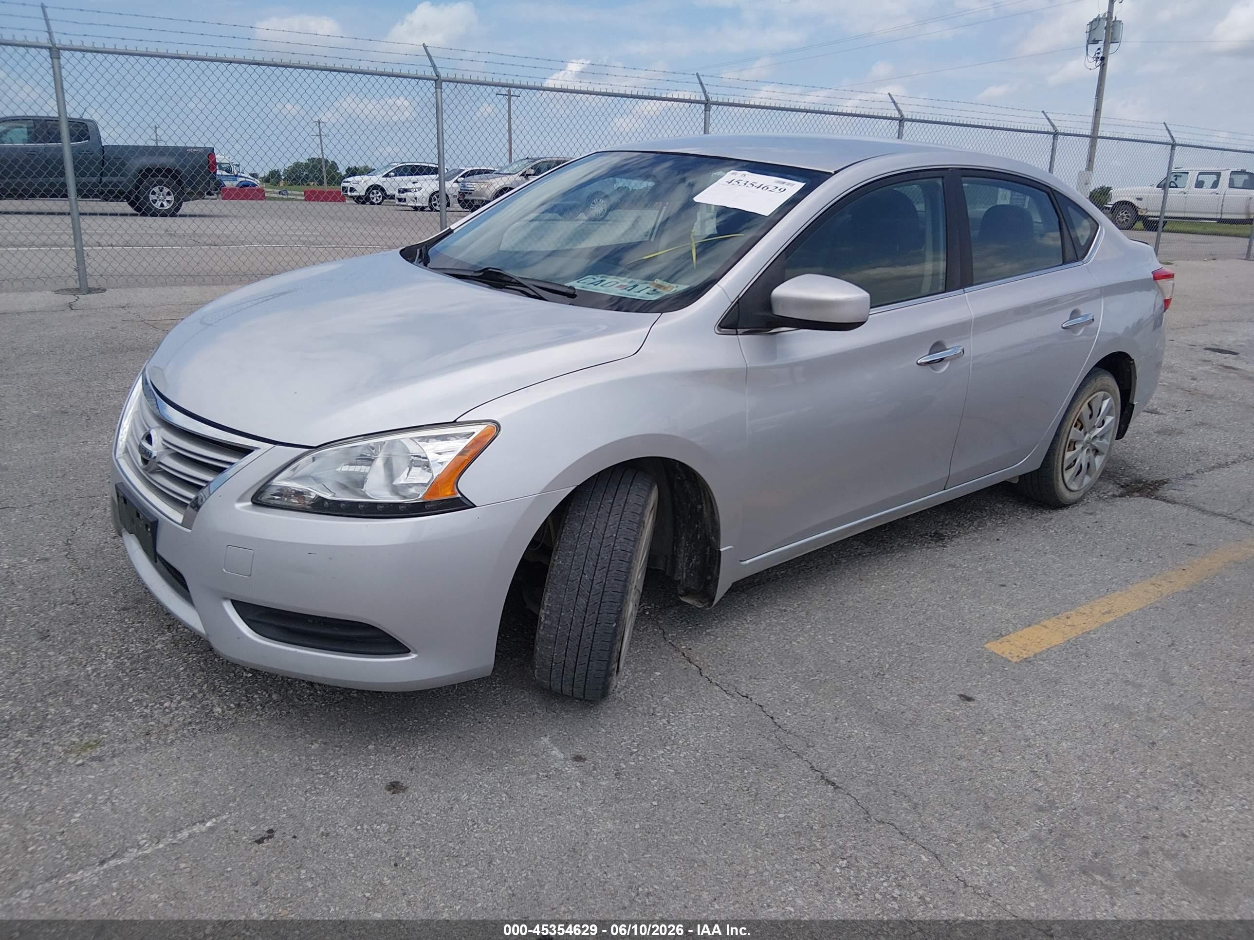 2015 Nissan Sentra Fe+ S/s/sl/sr/sv Silver vin: 3N1AB7AP2FL629194