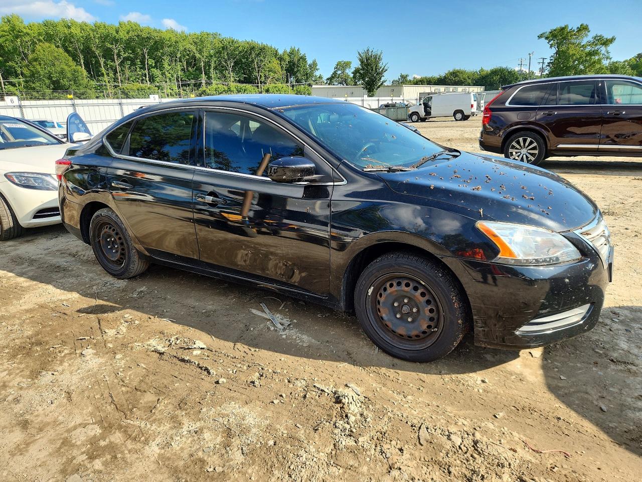 2015 Nissan Sentra Sv Black vin: 3N1AB7AP2FL641894