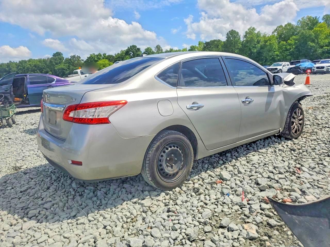 2015 Nissan Sentra Sv Silver vin: 3N1AB7AP2FL644987