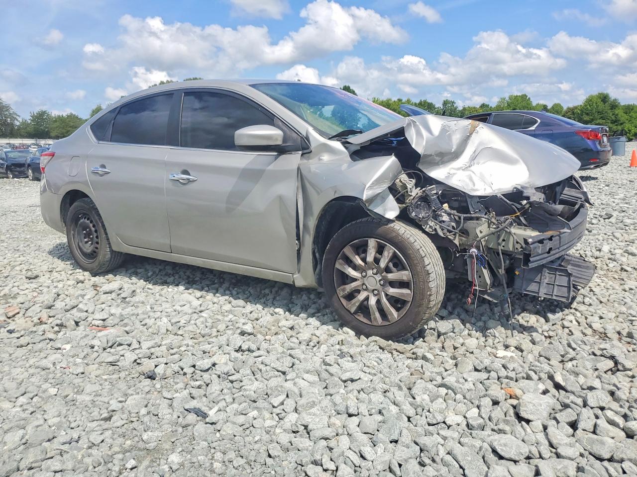 2015 Nissan Sentra Sv Silver vin: 3N1AB7AP2FL644987