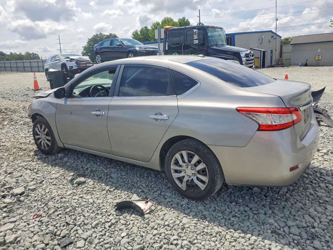 2015 Nissan Sentra Sv Silver vin: 3N1AB7AP2FL644987
