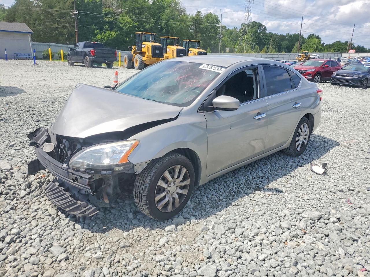 2015 Nissan Sentra Sv Silver vin: 3N1AB7AP2FL644987