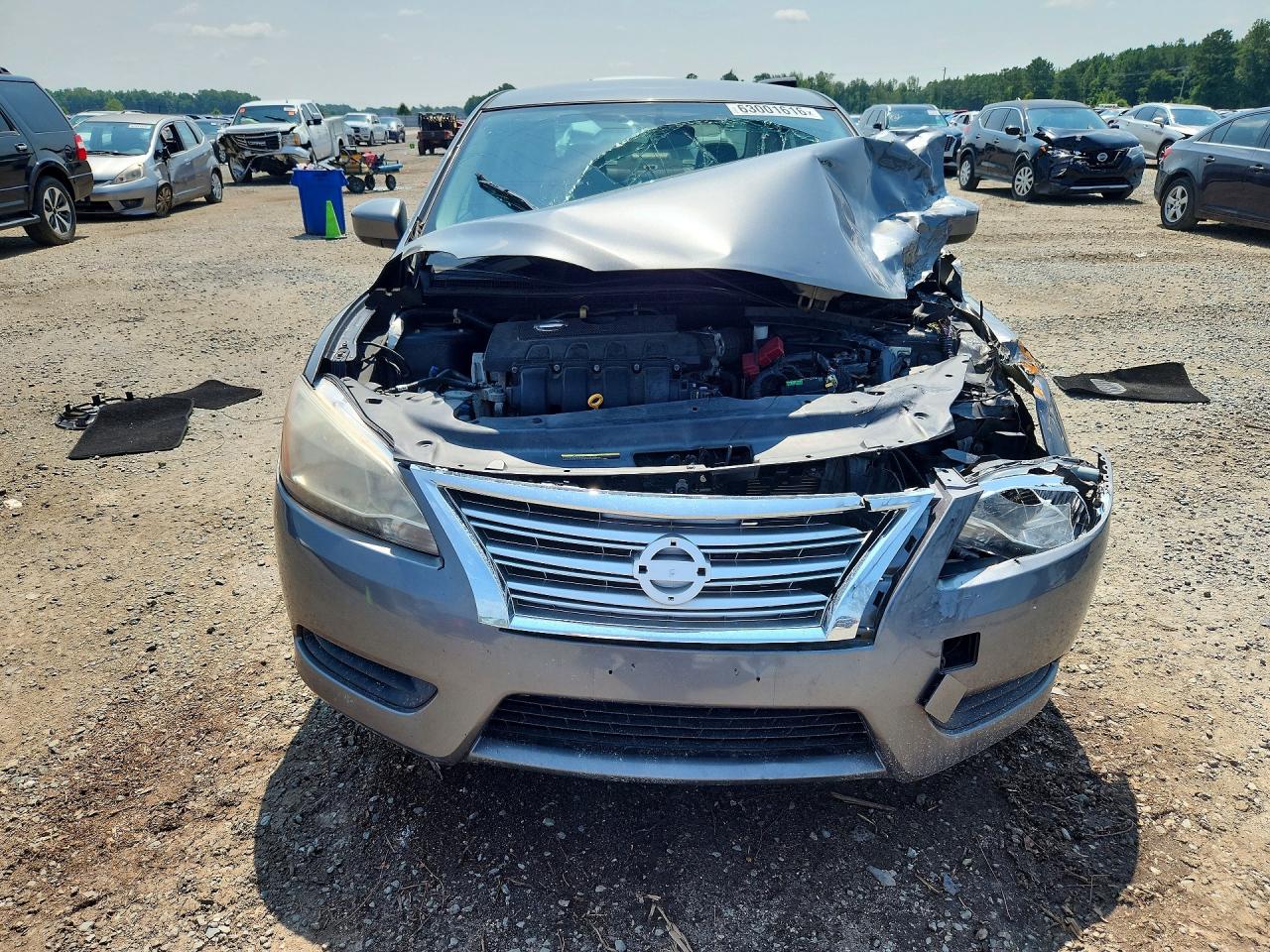 2015 Nissan Sentra Sv Серебряный vin: 3N1AB7AP2FL651700
