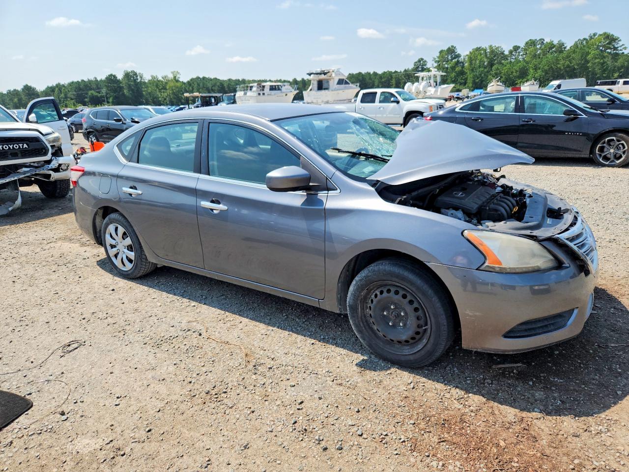 2015 Nissan Sentra Sv Серебряный vin: 3N1AB7AP2FL651700