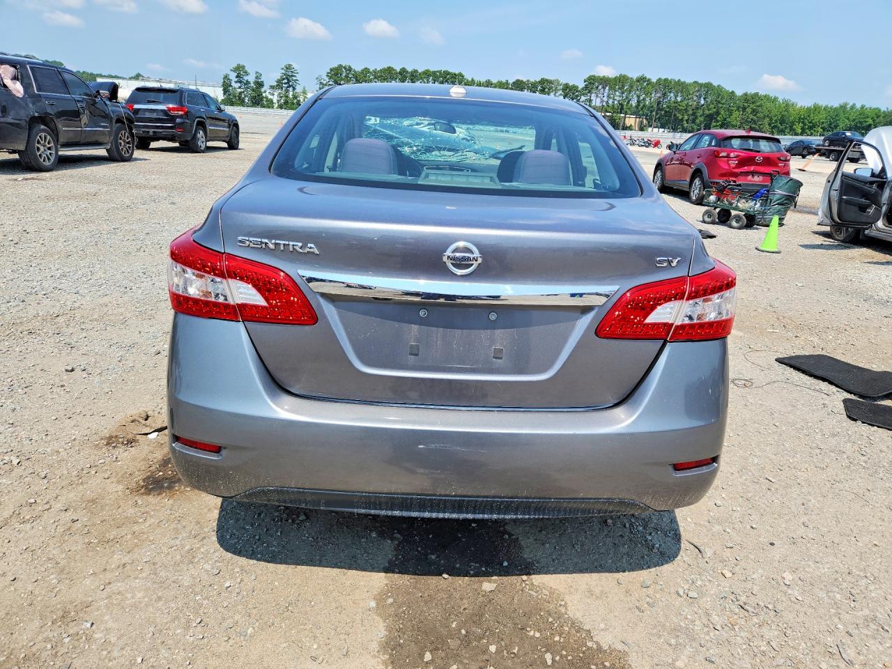 2015 Nissan Sentra Sv Серебряный vin: 3N1AB7AP2FL651700