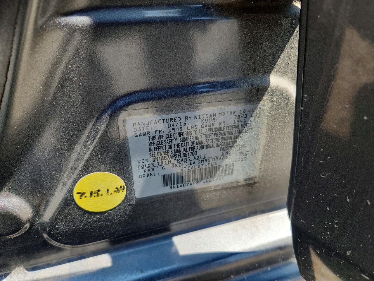 2015 Nissan Sentra Sv Серебряный vin: 3N1AB7AP2FL651700