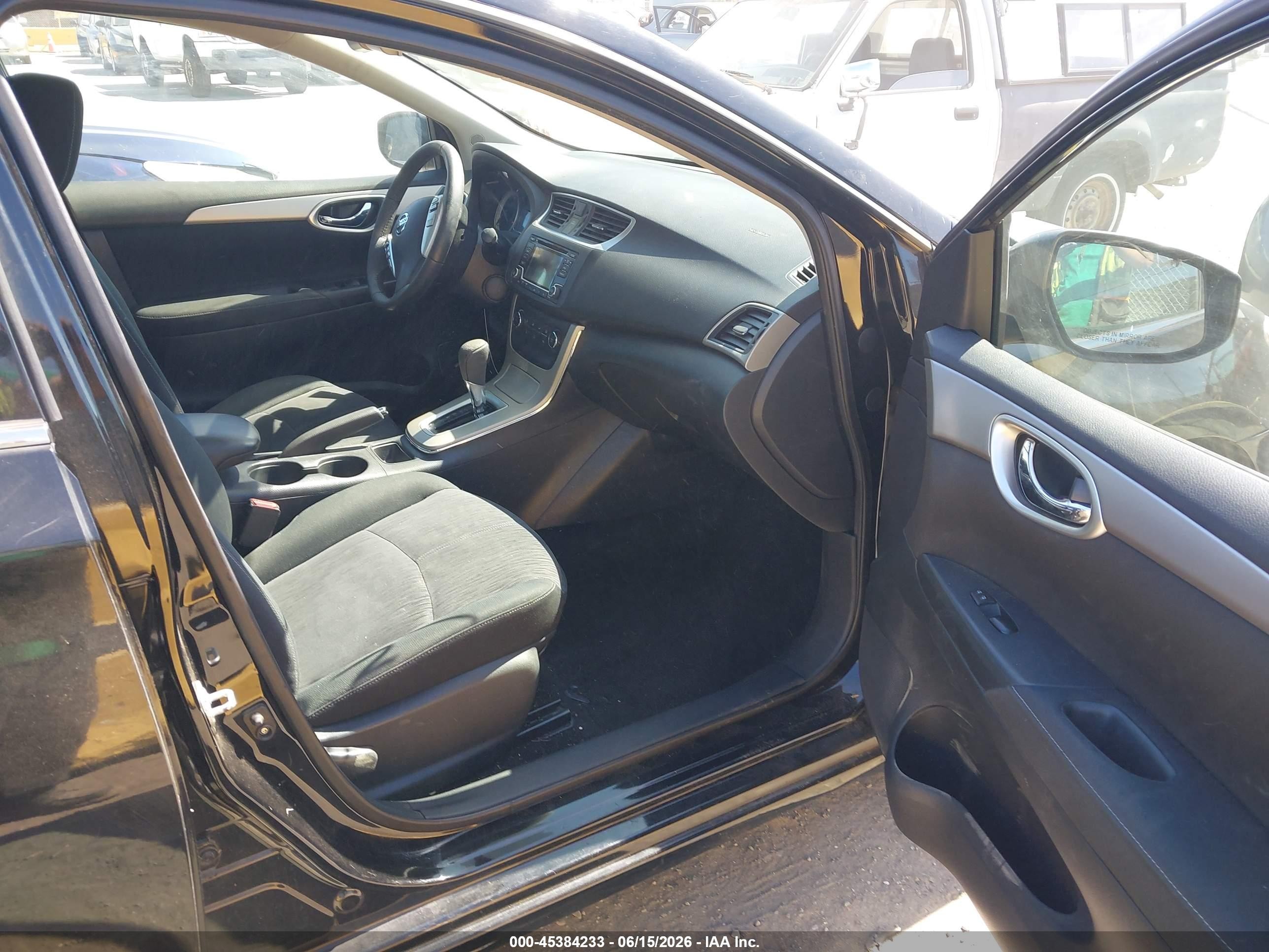 2015 Nissan Sentra Fe+ S/s/sl/sr/sv Black vin: 3N1AB7AP2FL652684