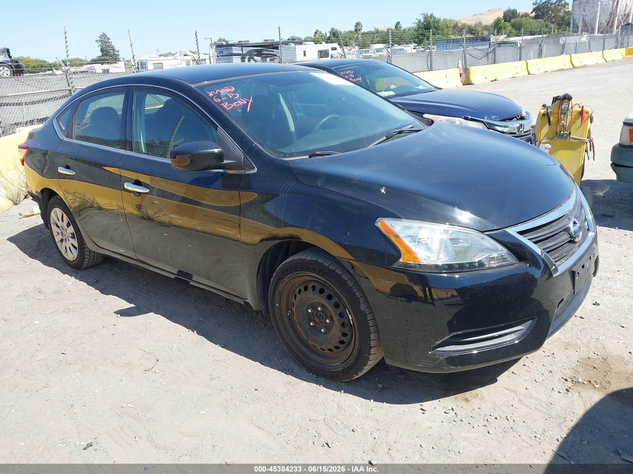 2015 Nissan Sentra Fe+ S/s/sl/sr/sv Black vin: 3N1AB7AP2FL652684