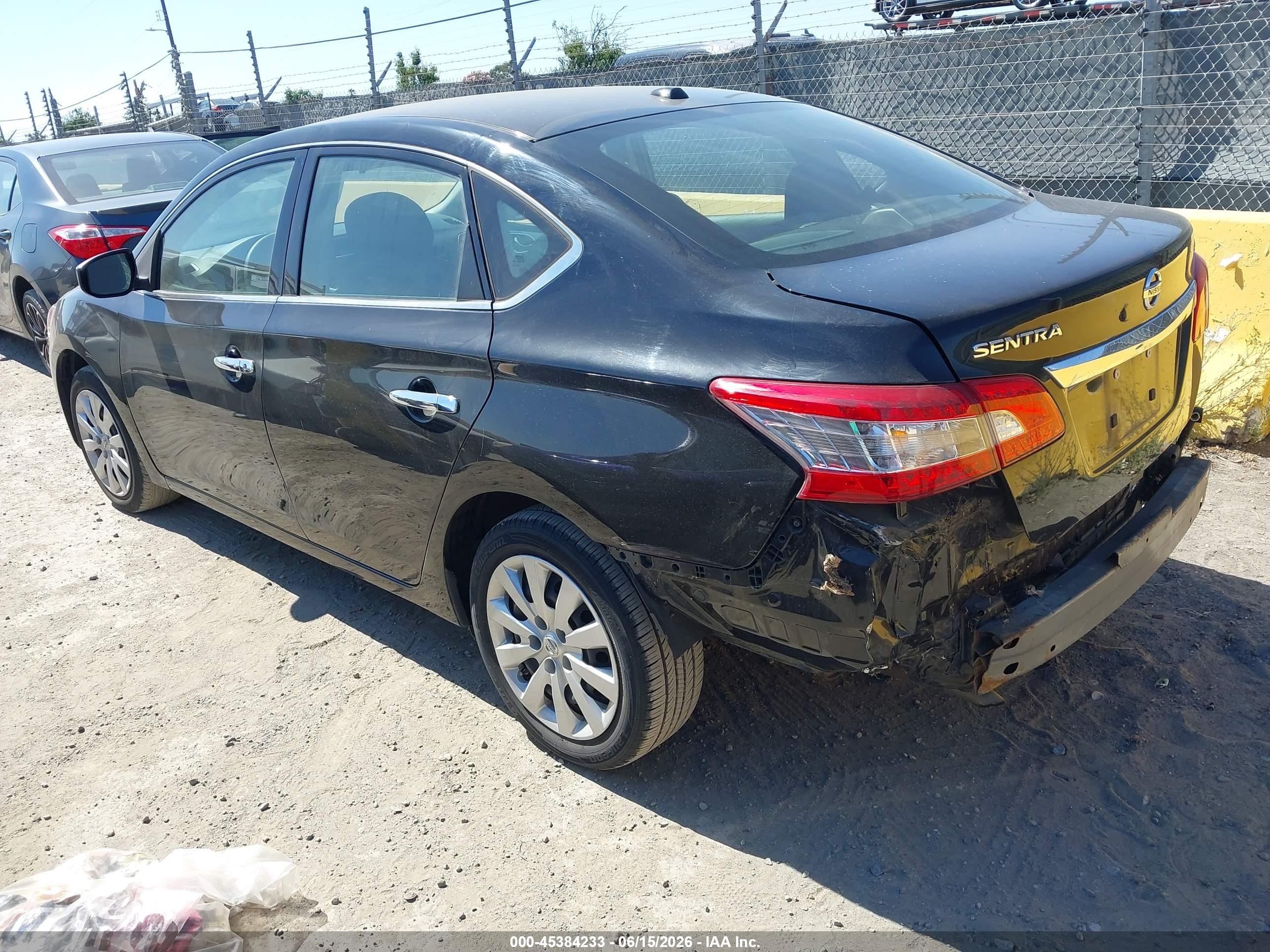 2015 Nissan Sentra Fe+ S/s/sl/sr/sv Black vin: 3N1AB7AP2FL652684