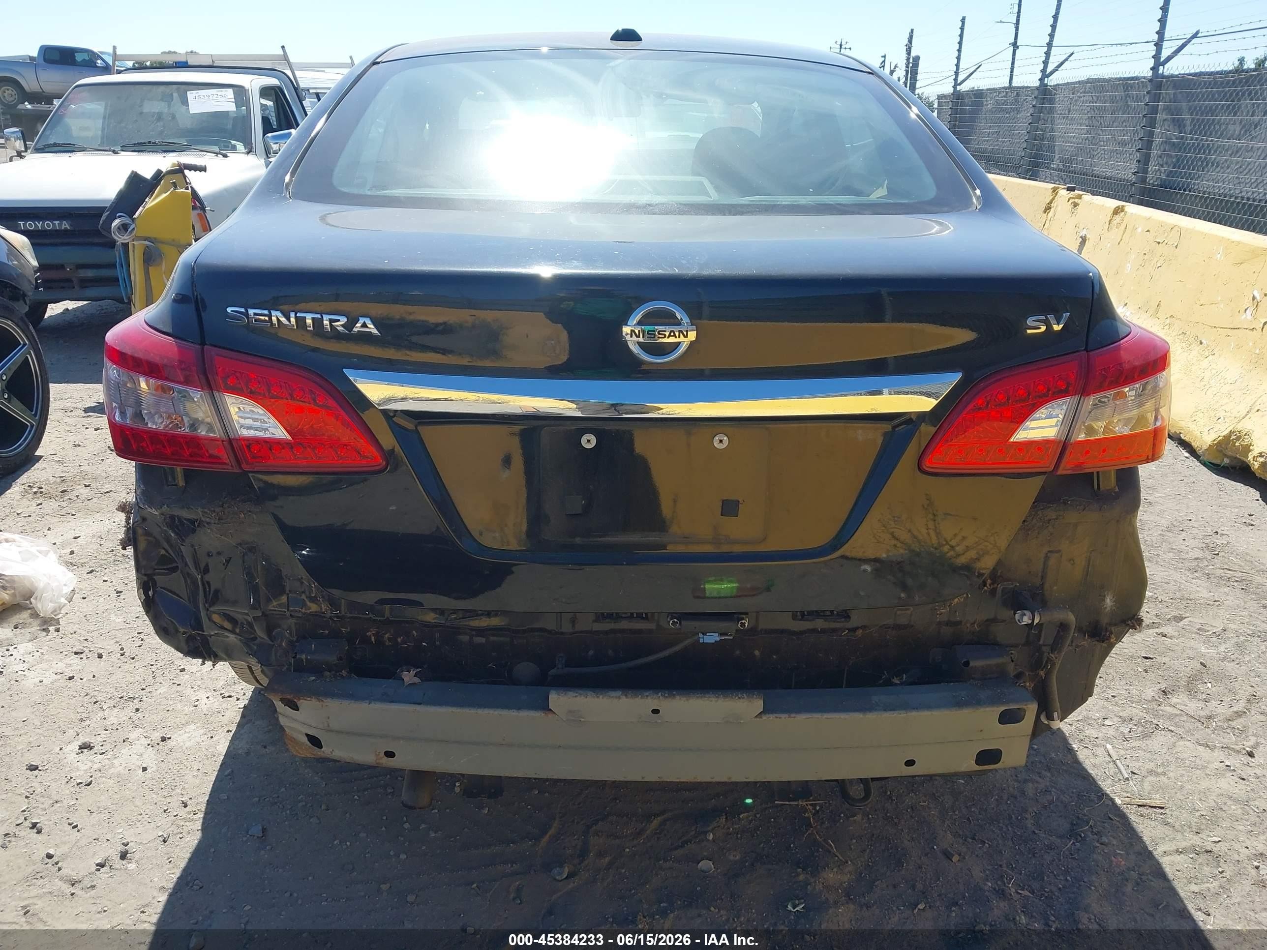 2015 Nissan Sentra Fe+ S/s/sl/sr/sv Black vin: 3N1AB7AP2FL652684