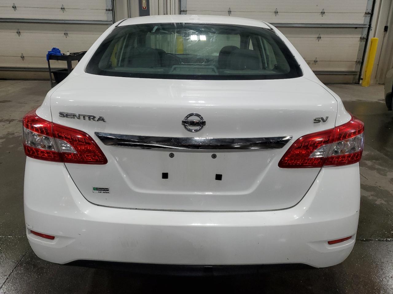 2015 Nissan Sentra S White vin: 3N1AB7AP2FL653849