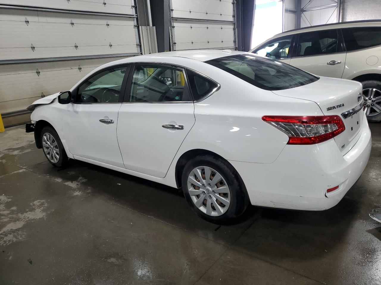 2015 Nissan Sentra S White vin: 3N1AB7AP2FL653849