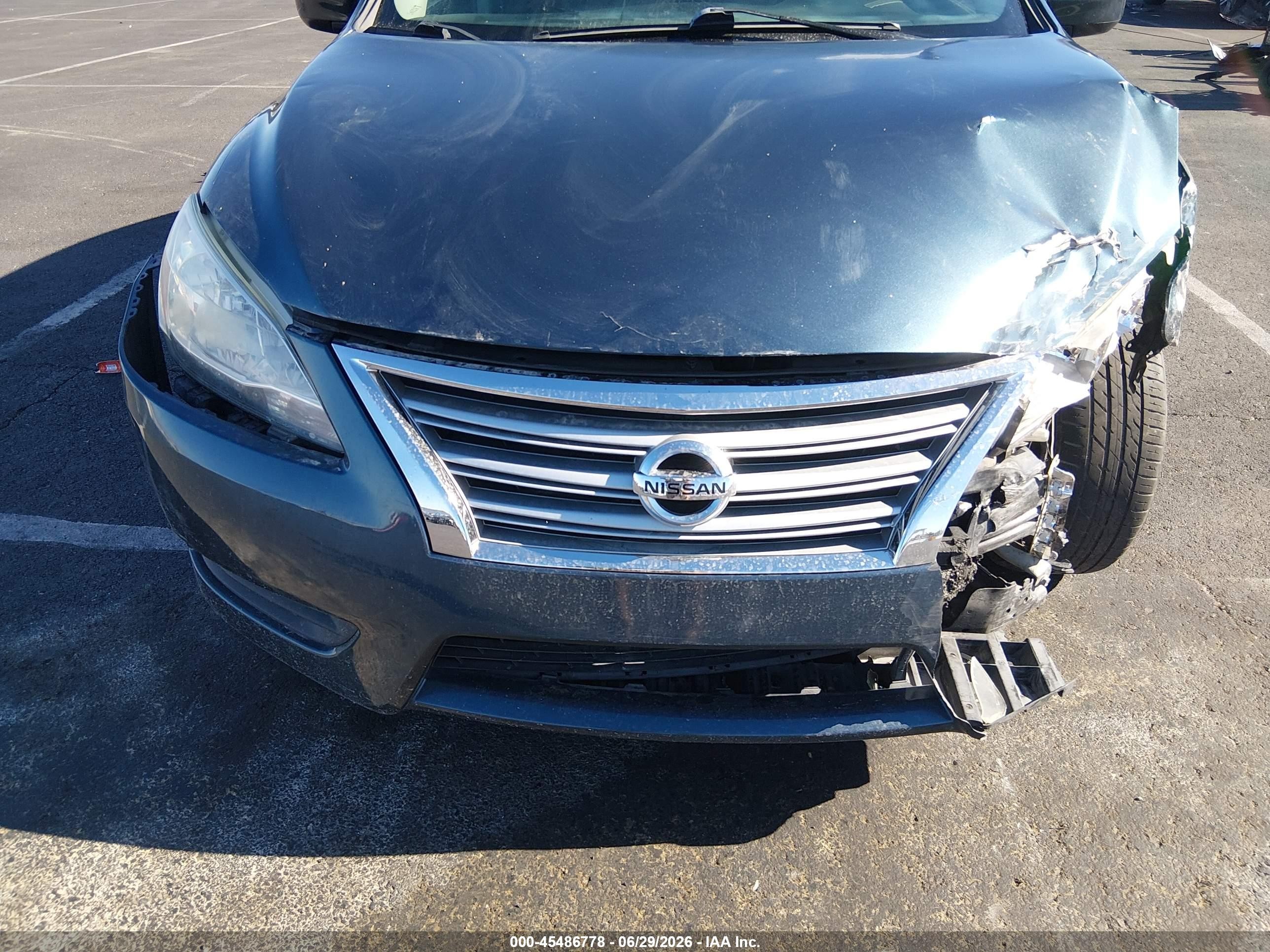 2015 Nissan Sentra Sv Turquoise vin: 3N1AB7AP2FL658145
